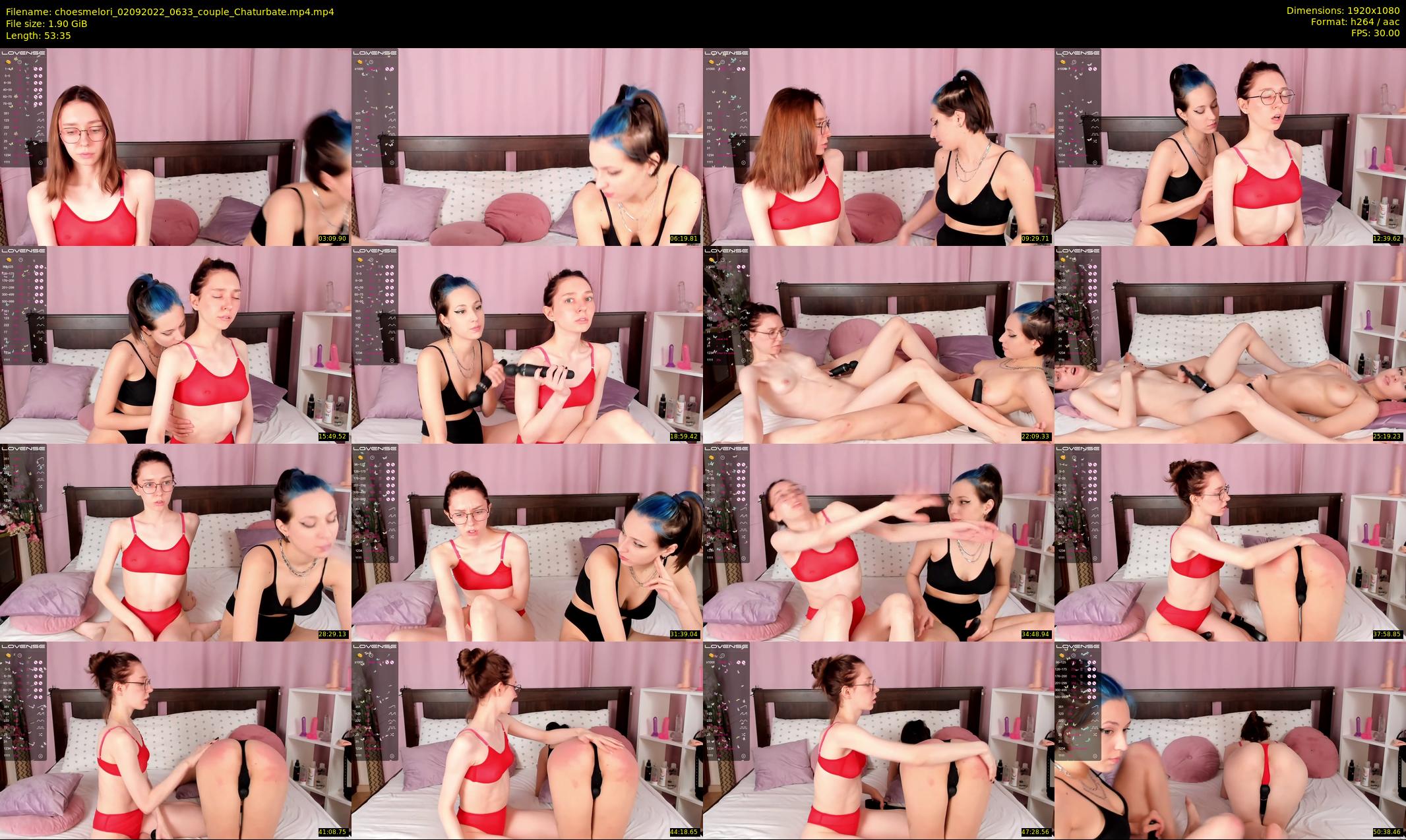 choesmelori — 54 minute Chaturbate couple cam show recording, 1080p, Sep 2, 2022