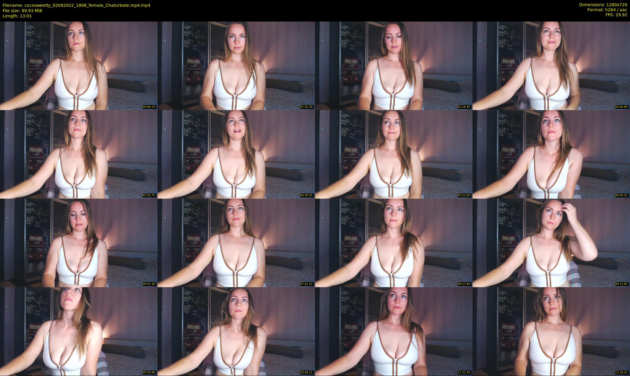 cocosweetty — 14 minute Chaturbate female cam show recording, 720p, Sep 2, 2022