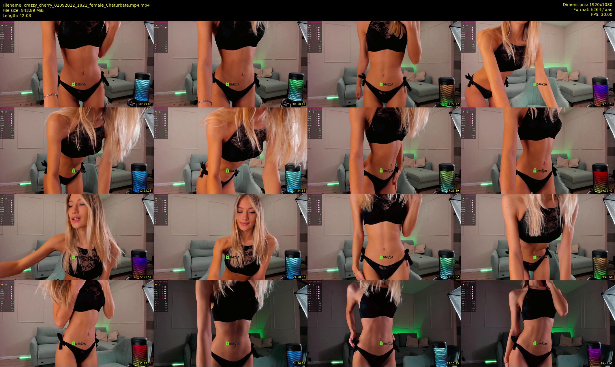 crazzy_cherry — 43 minute Chaturbate female cam show recording, 1080p, Sep 2, 2022