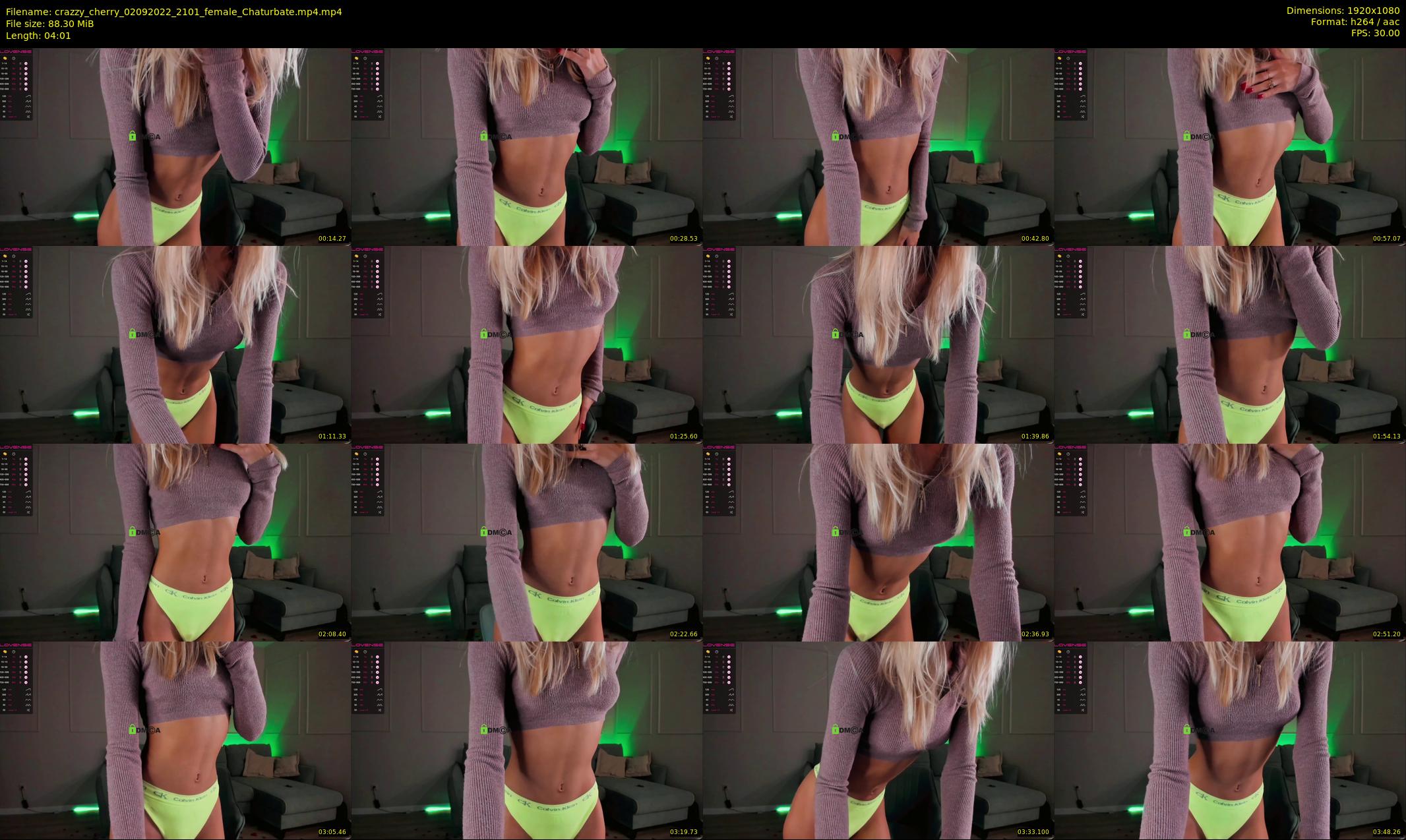 crazzy_cherry — 5 minute Chaturbate female cam show recording, 1080p, Sep 2, 2022