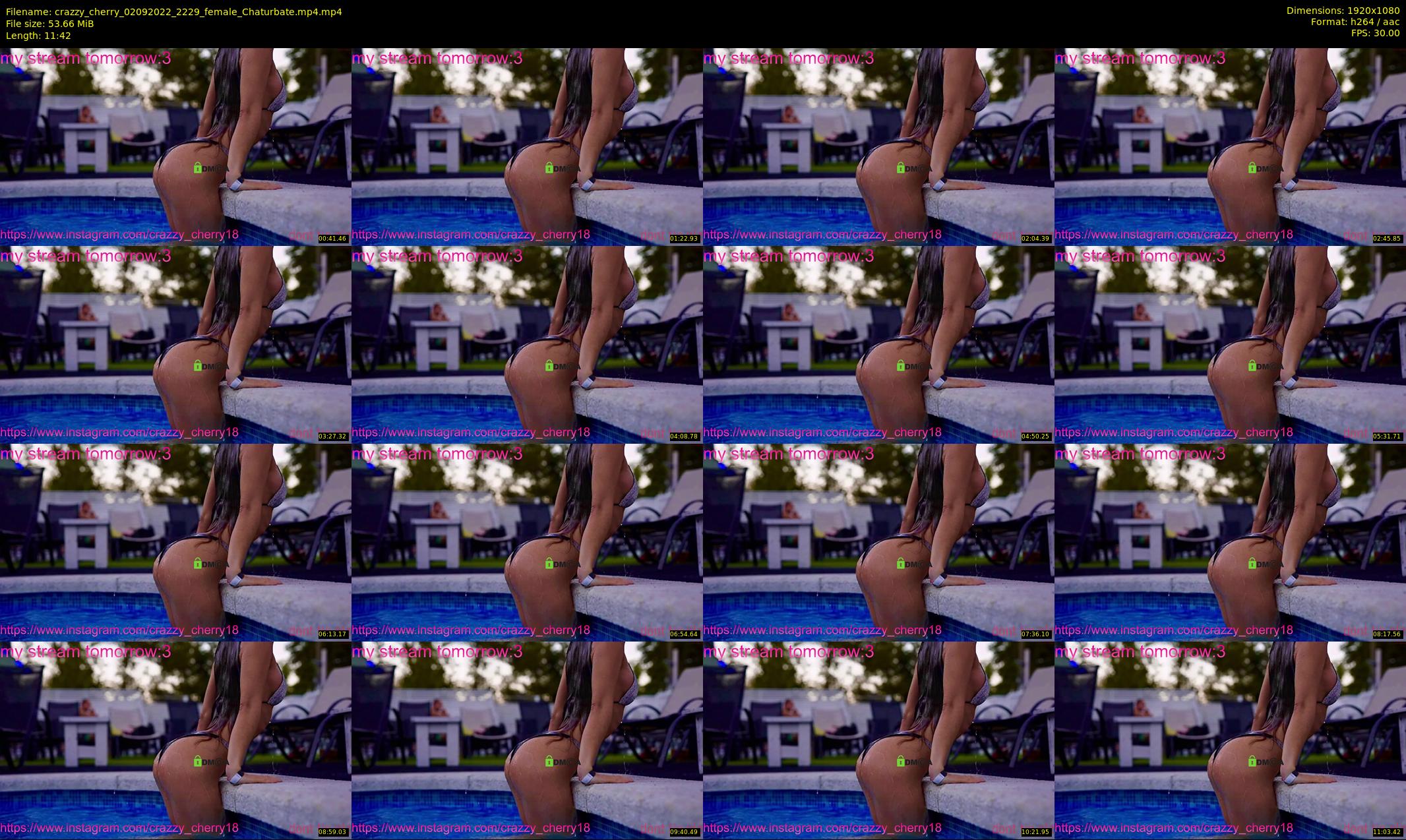 crazzy_cherry — 12 minute Chaturbate female cam show recording, 1080p, Sep 2, 2022