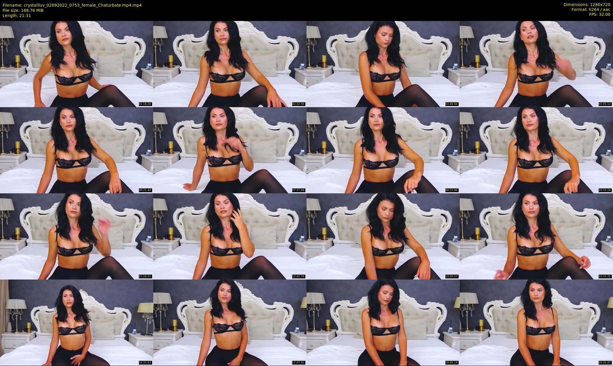 crystallluv — 22 minute Chaturbate female cam show recording, 720p, Sep 2, 2022
