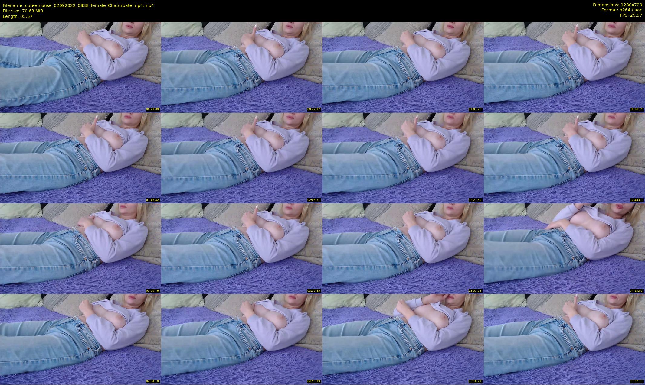 cuteemouse — 6 minute Chaturbate female cam show recording, 720p, Sep 2, 2022