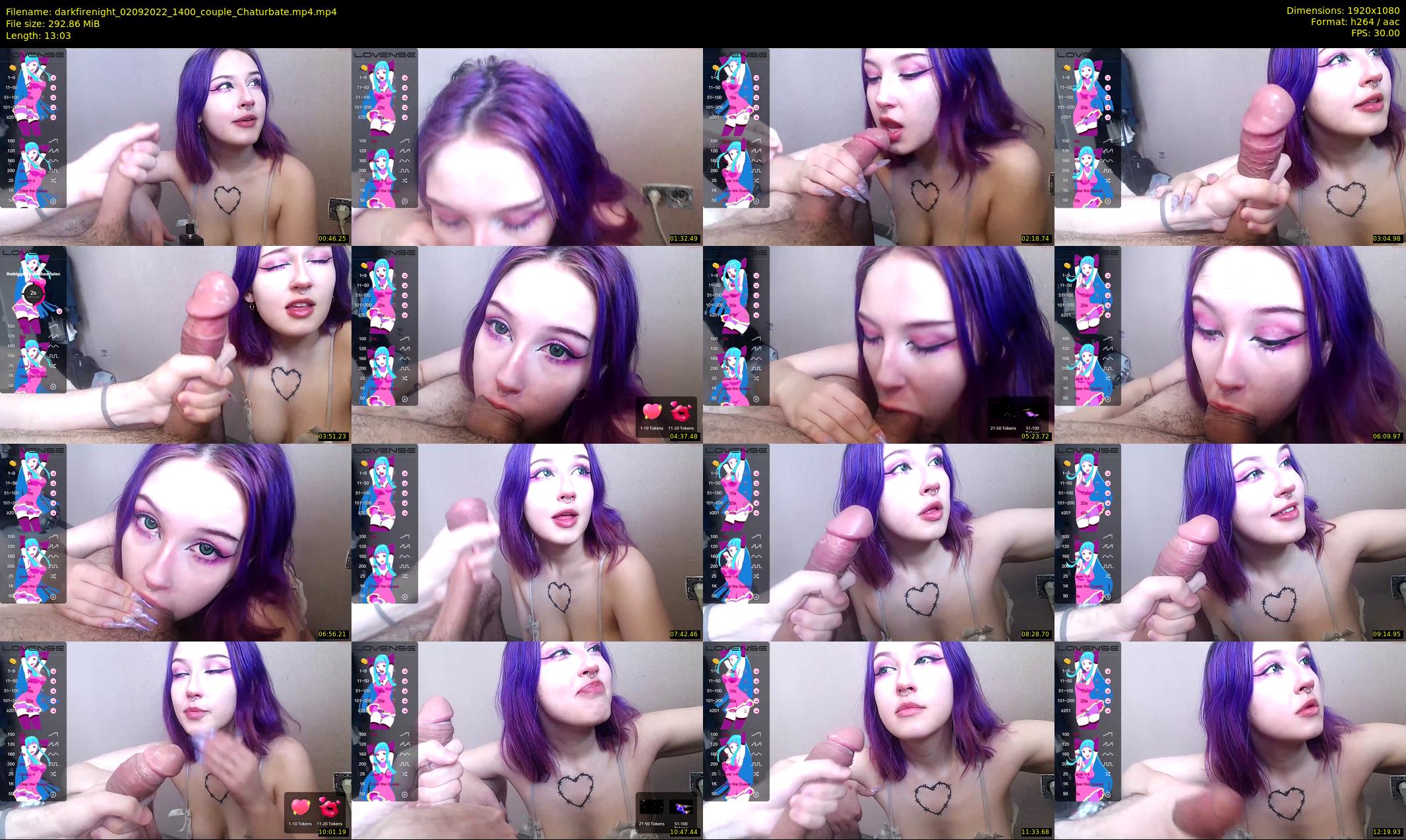 darkfirenight — 14 minute Chaturbate couple cam show recording, 1080p, Sep 2, 2022