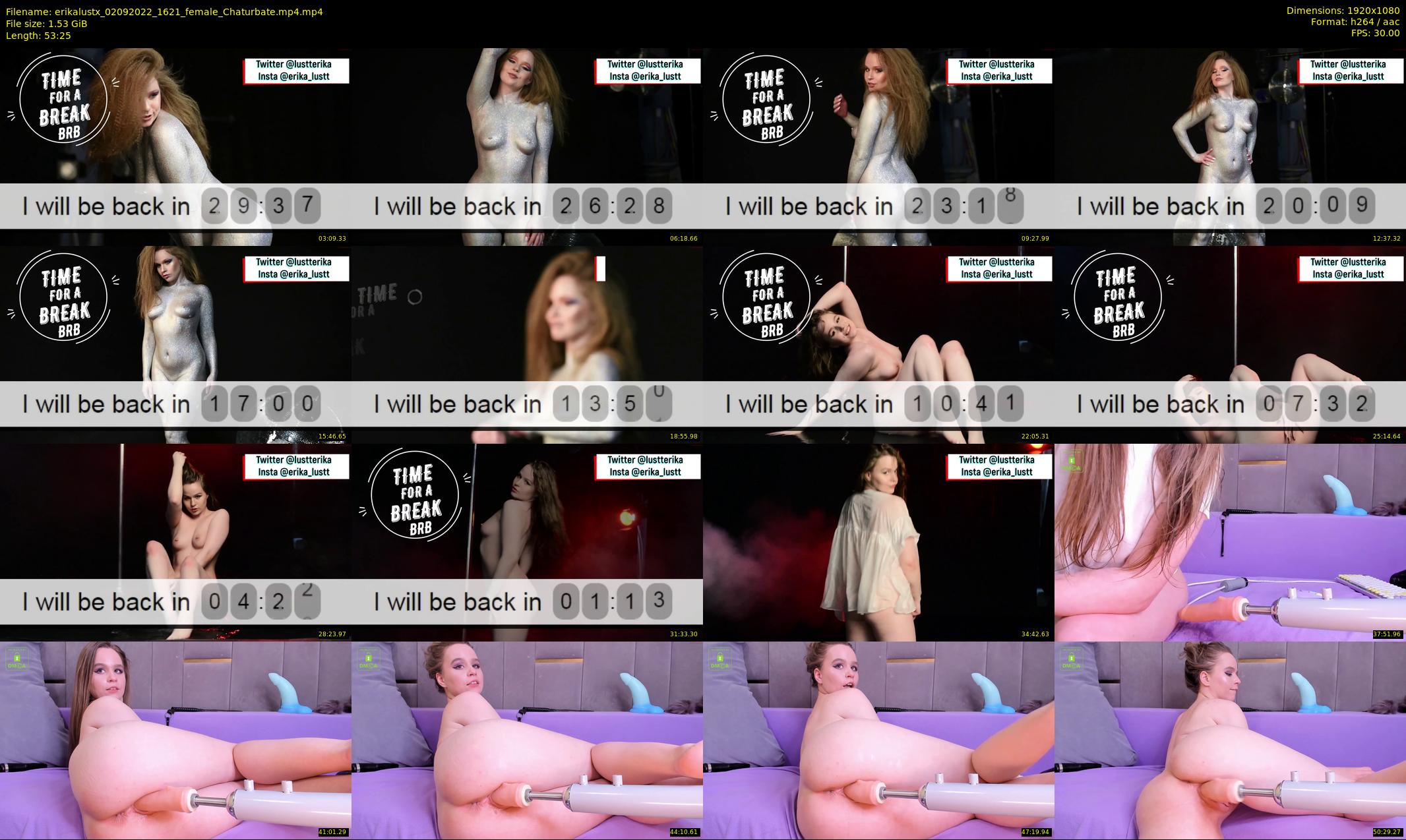erikalustx — 54 minute Chaturbate female cam show recording, 1080p, Sep 2, 2022