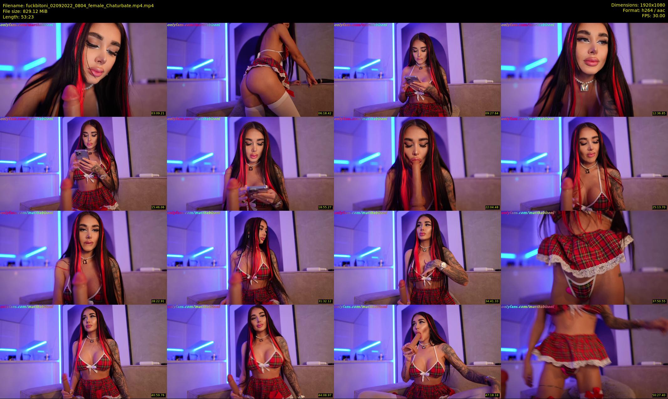 fuckbitoni — 54 minute Chaturbate couple cam show recording, 1080p, Sep 2, 2022
