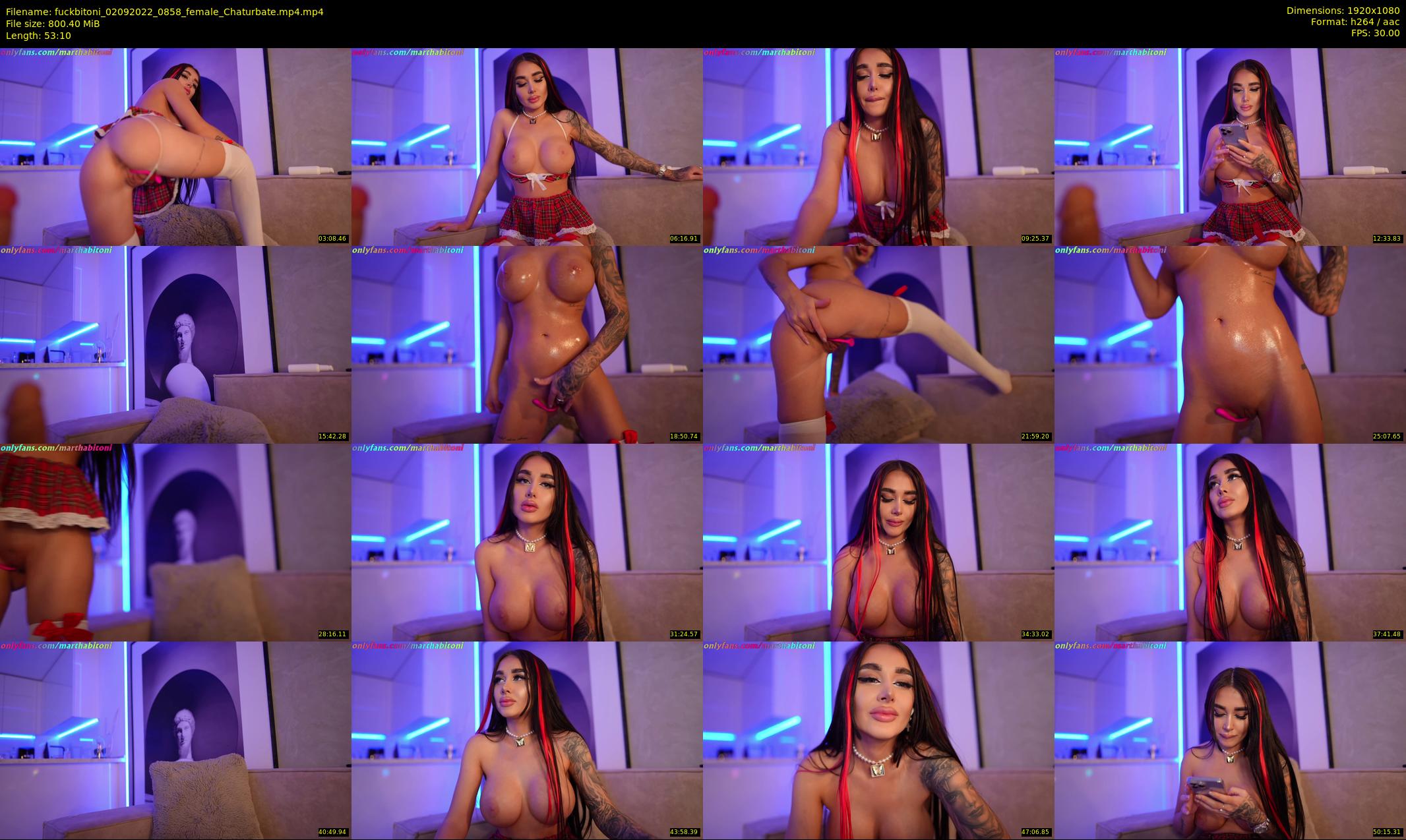 fuckbitoni — 54 minute Chaturbate couple cam show recording, 1080p, Sep 2, 2022