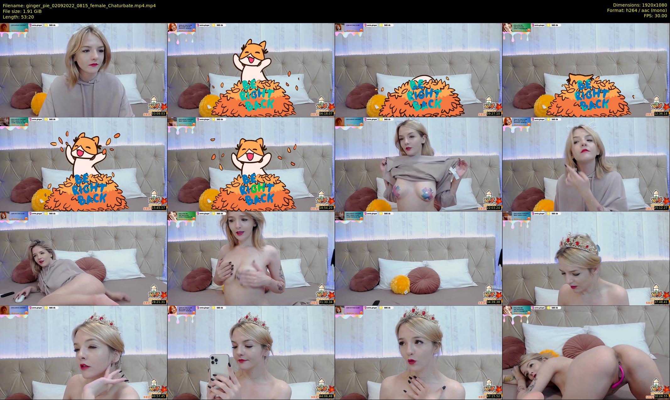ginger_pie — 54 minute Chaturbate female cam show recording, 1080p, Sep 2, 2022