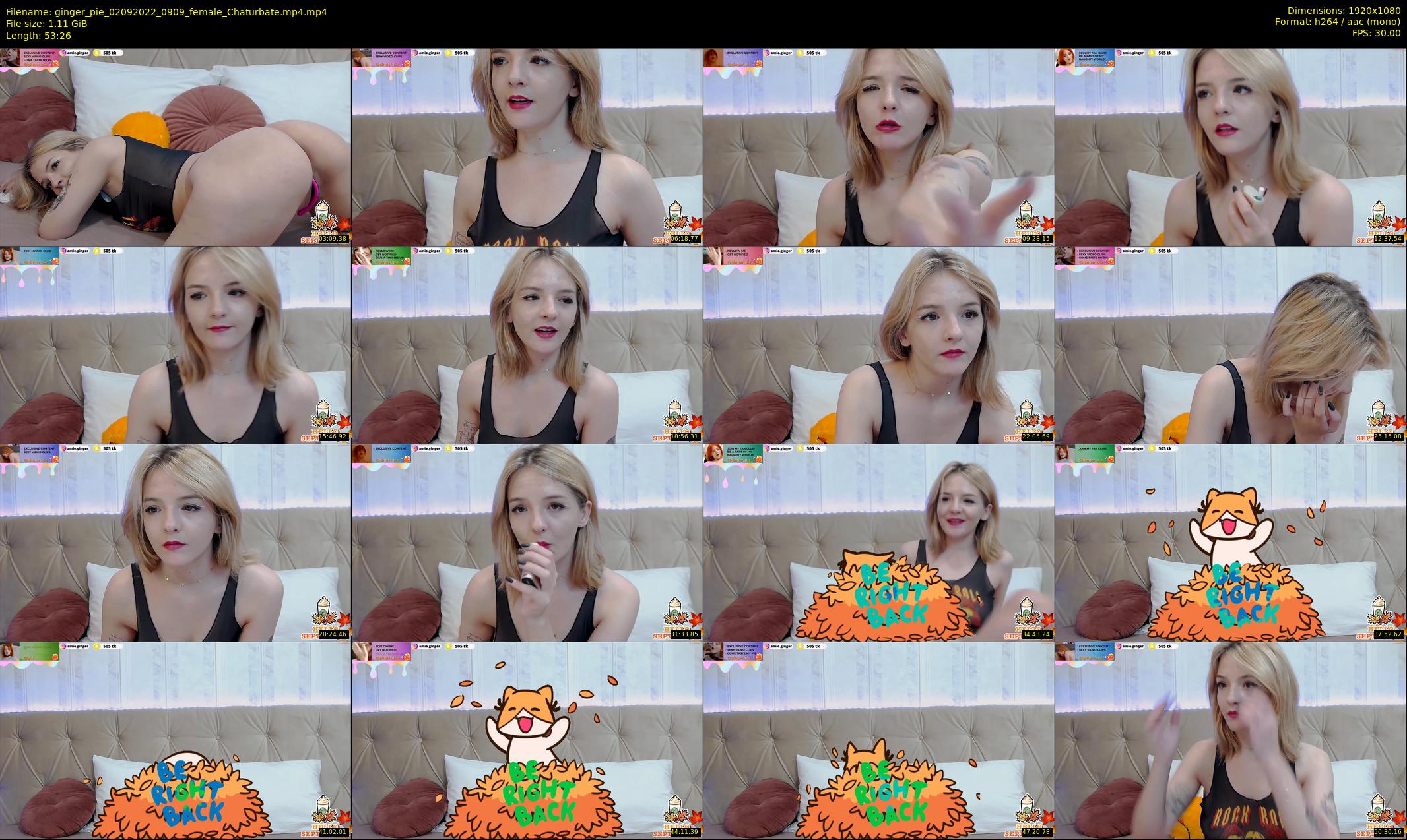 ginger_pie — 54 minute Chaturbate female cam show recording, 1080p, Sep 2, 2022