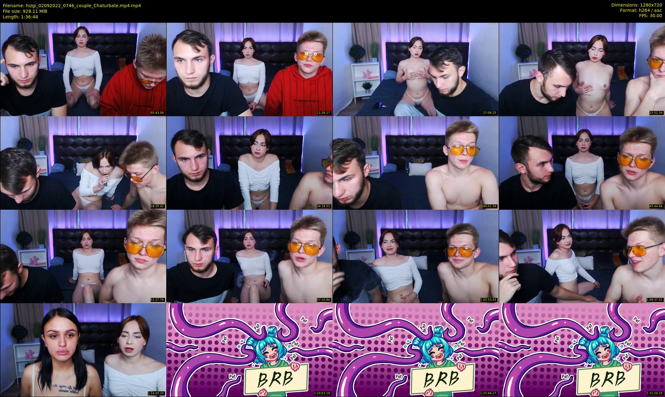 hizgi — 97 minute Chaturbate couple cam show recording, 720p, Sep 2, 2022