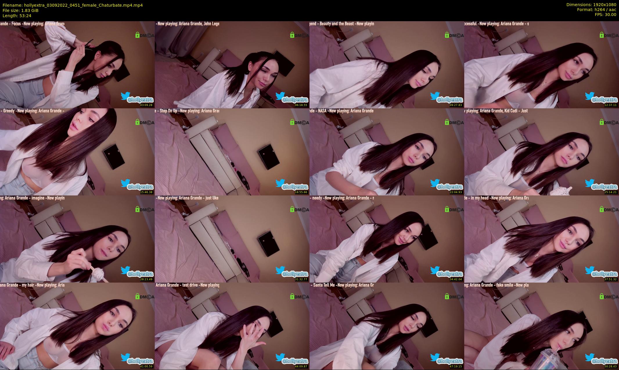 hollyextra — 54 minute Chaturbate female cam show recording, 1080p, Sep 3, 2022