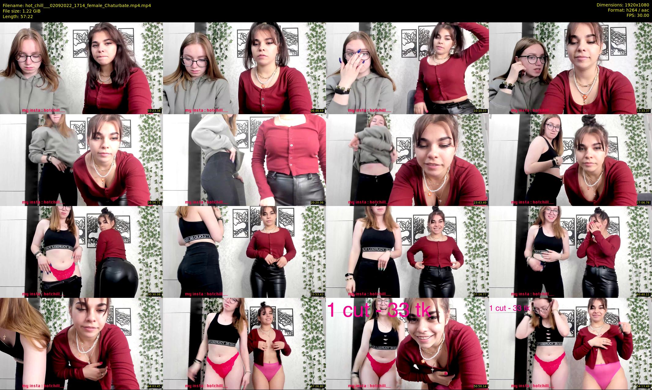 hot_chill__ — 58 minute Chaturbate female cam show recording, 1080p, Sep 2, 2022