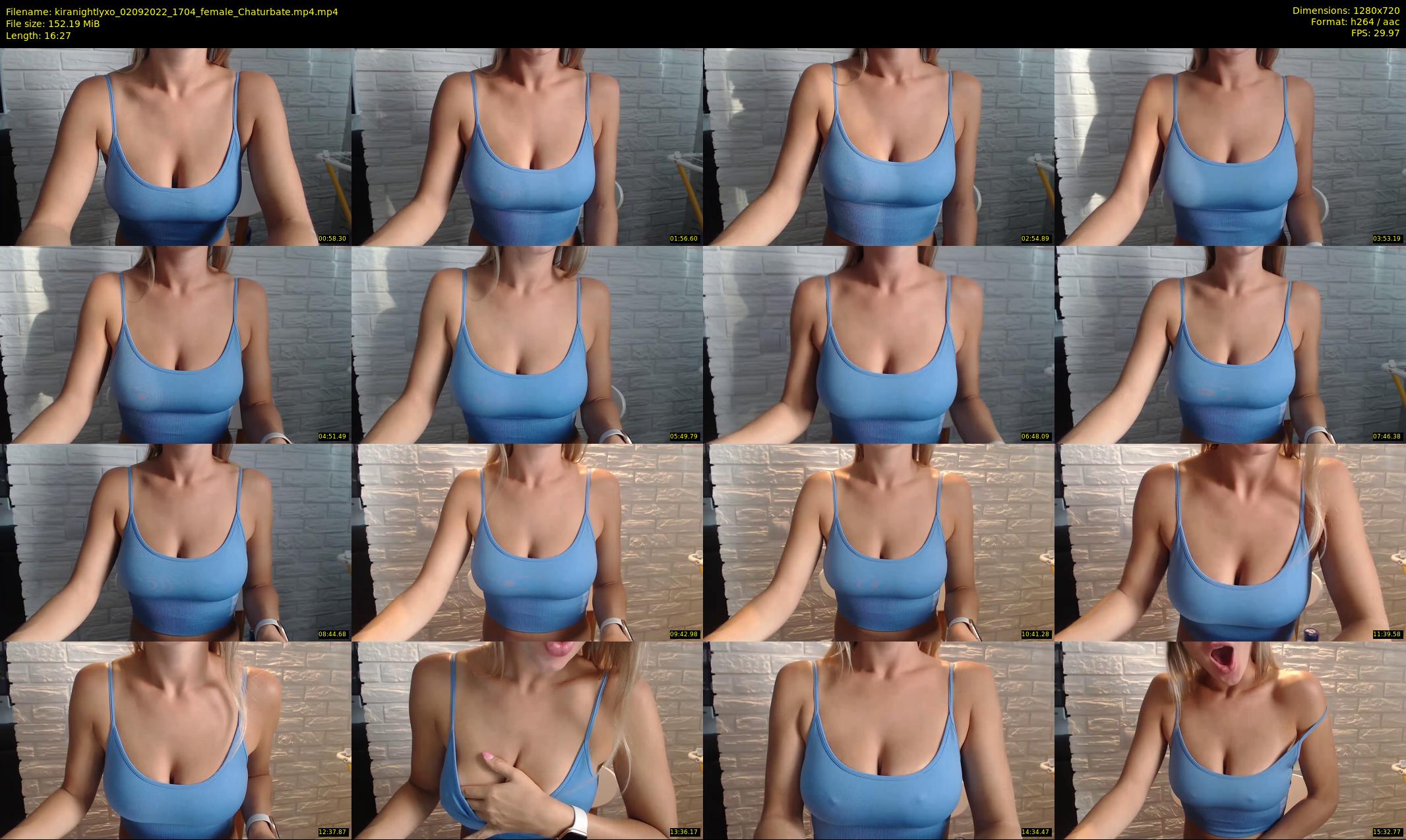 kiranightlyxo — 17 minute Chaturbate female cam show recording, 720p, Sep 2, 2022