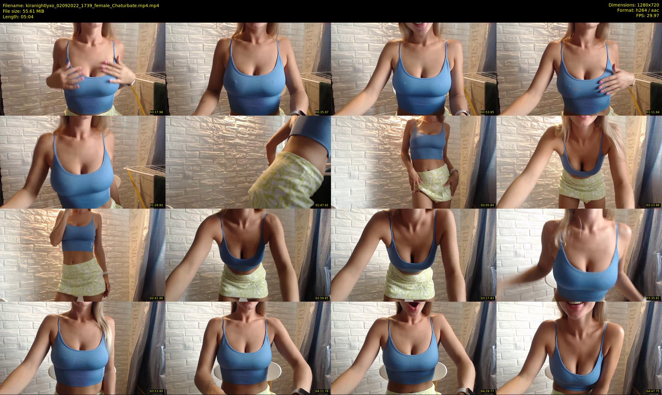 kiranightlyxo — 6 minute Chaturbate female cam show recording, 720p, Sep 2, 2022