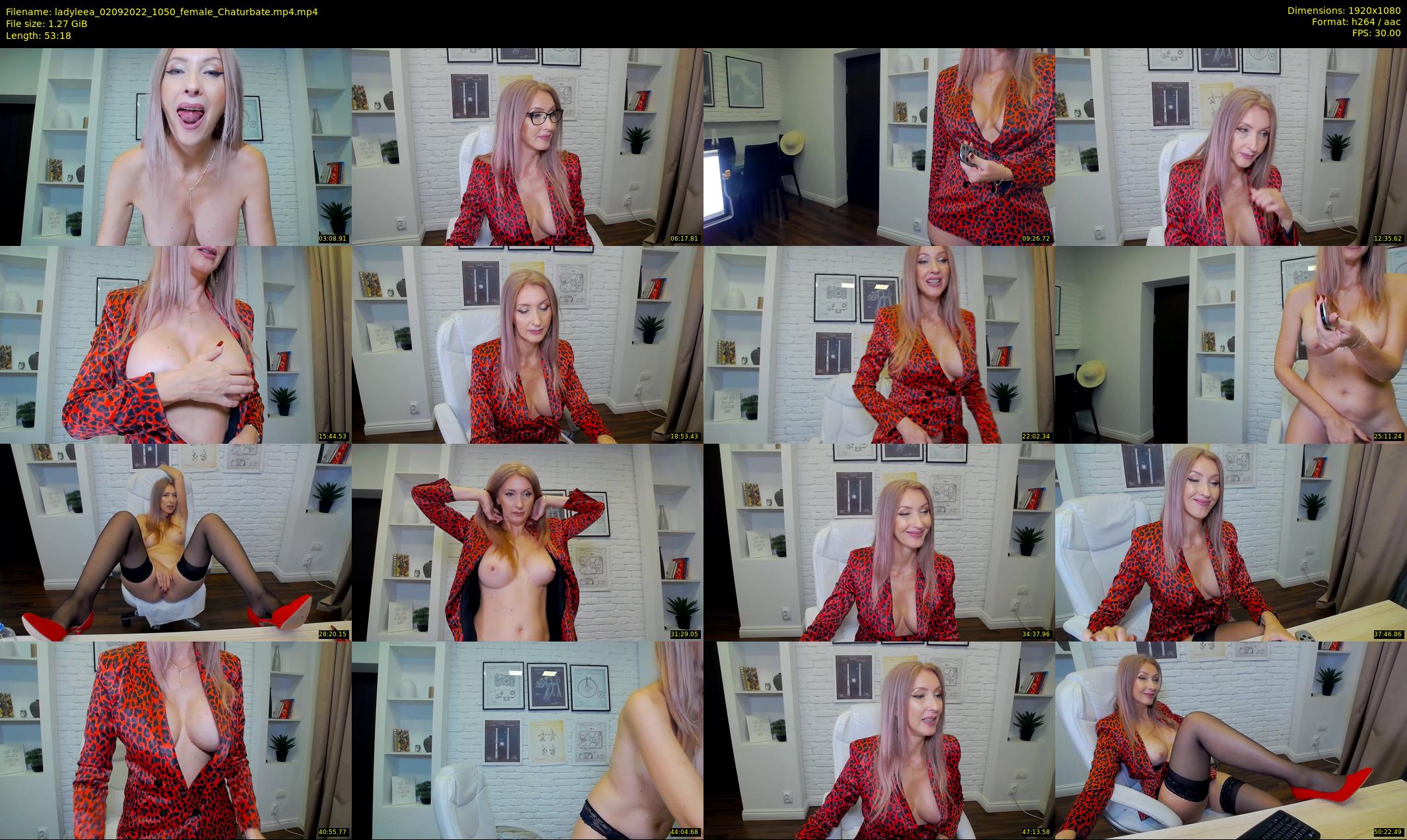 ladyleea — 54 minute Chaturbate female cam show recording, 1080p, Sep 2, 2022