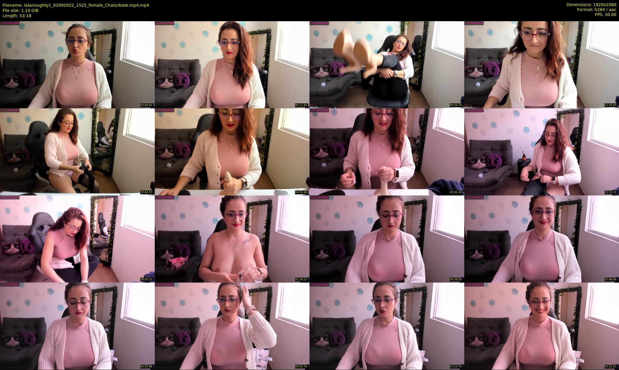 lalanaughty1 — 54 minute Chaturbate female cam show recording, 1080p, Sep 2, 2022