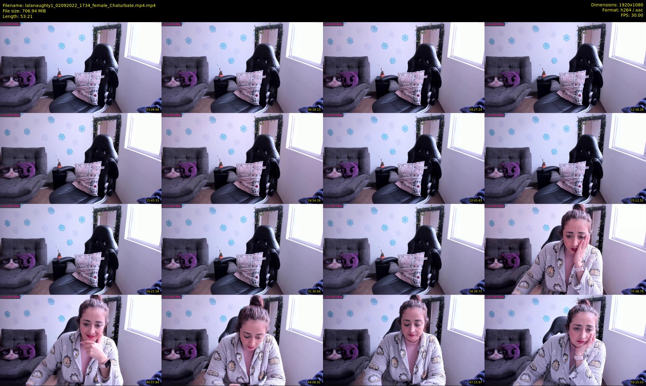 lalanaughty1 — 54 minute Chaturbate female cam show recording, 1080p, Sep 2, 2022