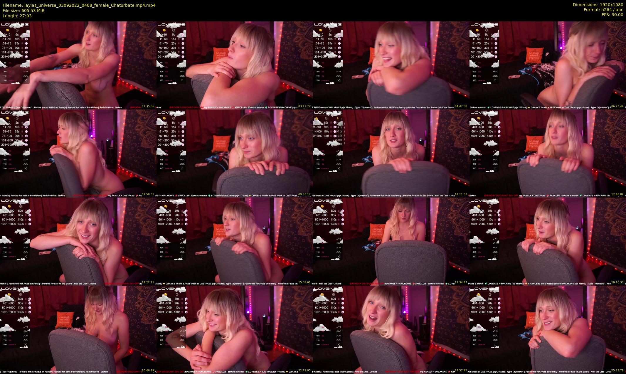 laylas_universe — 28 minute Chaturbate female cam show recording, 1080p, Sep 3, 2022