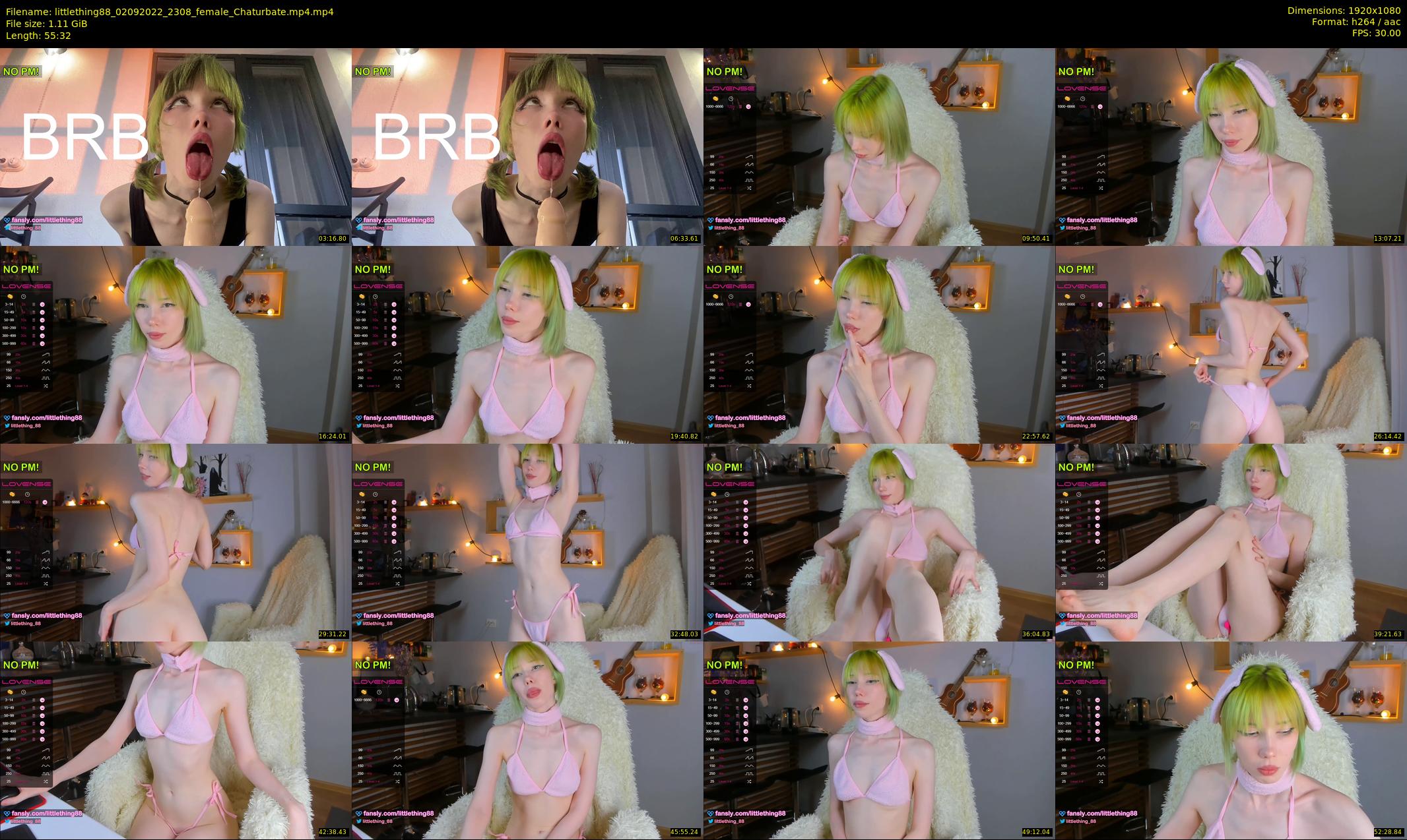 littlething88 — 56 minute Chaturbate female cam show recording, 1080p, Sep 2, 2022
