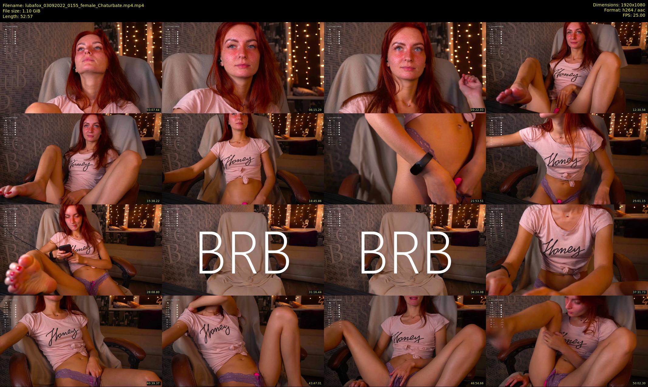 lubafox — 53 minute Chaturbate female cam show recording, 1080p, Sep 3, 2022