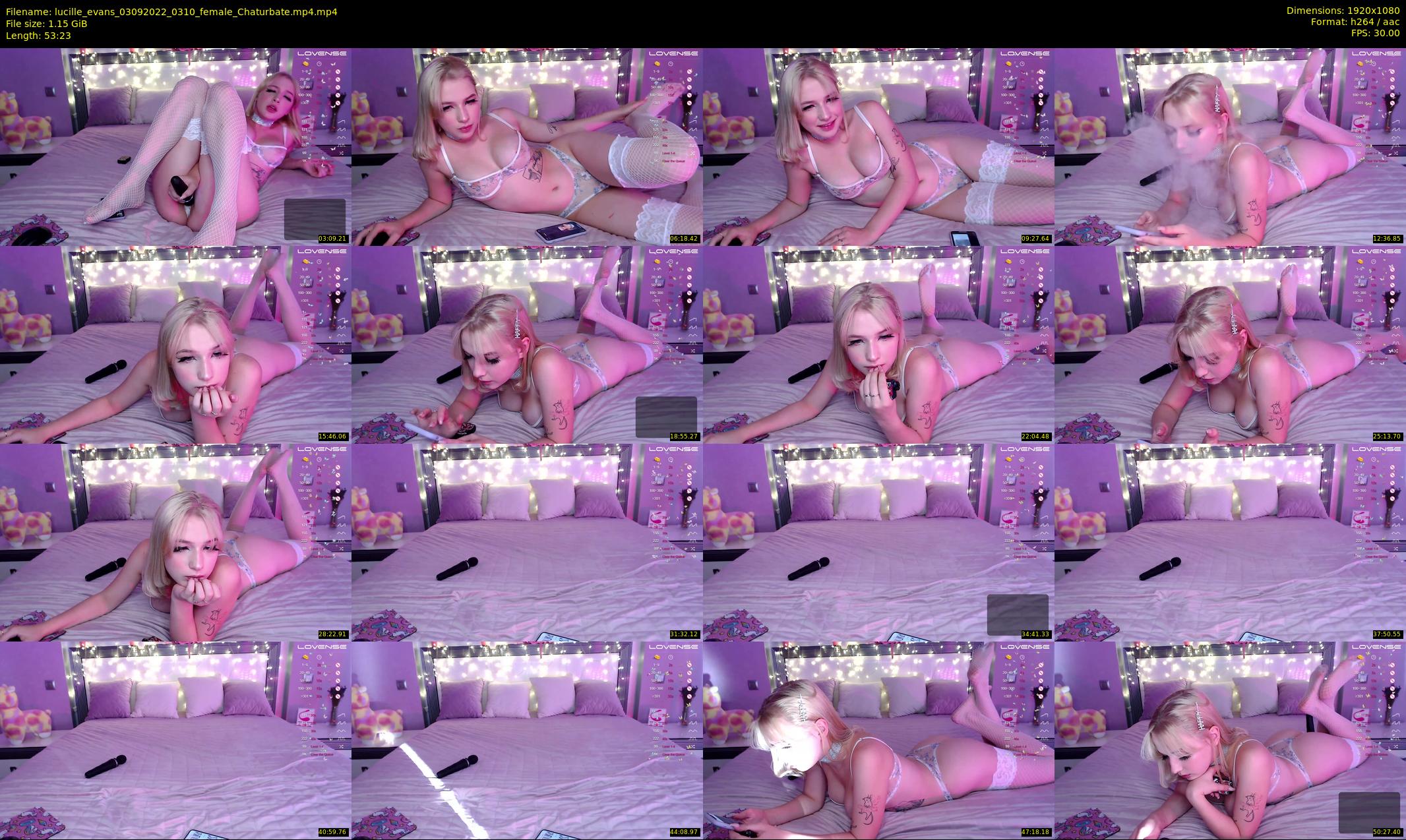lucille_evans — 54 minute Chaturbate female cam show recording, 1080p, Sep 3, 2022