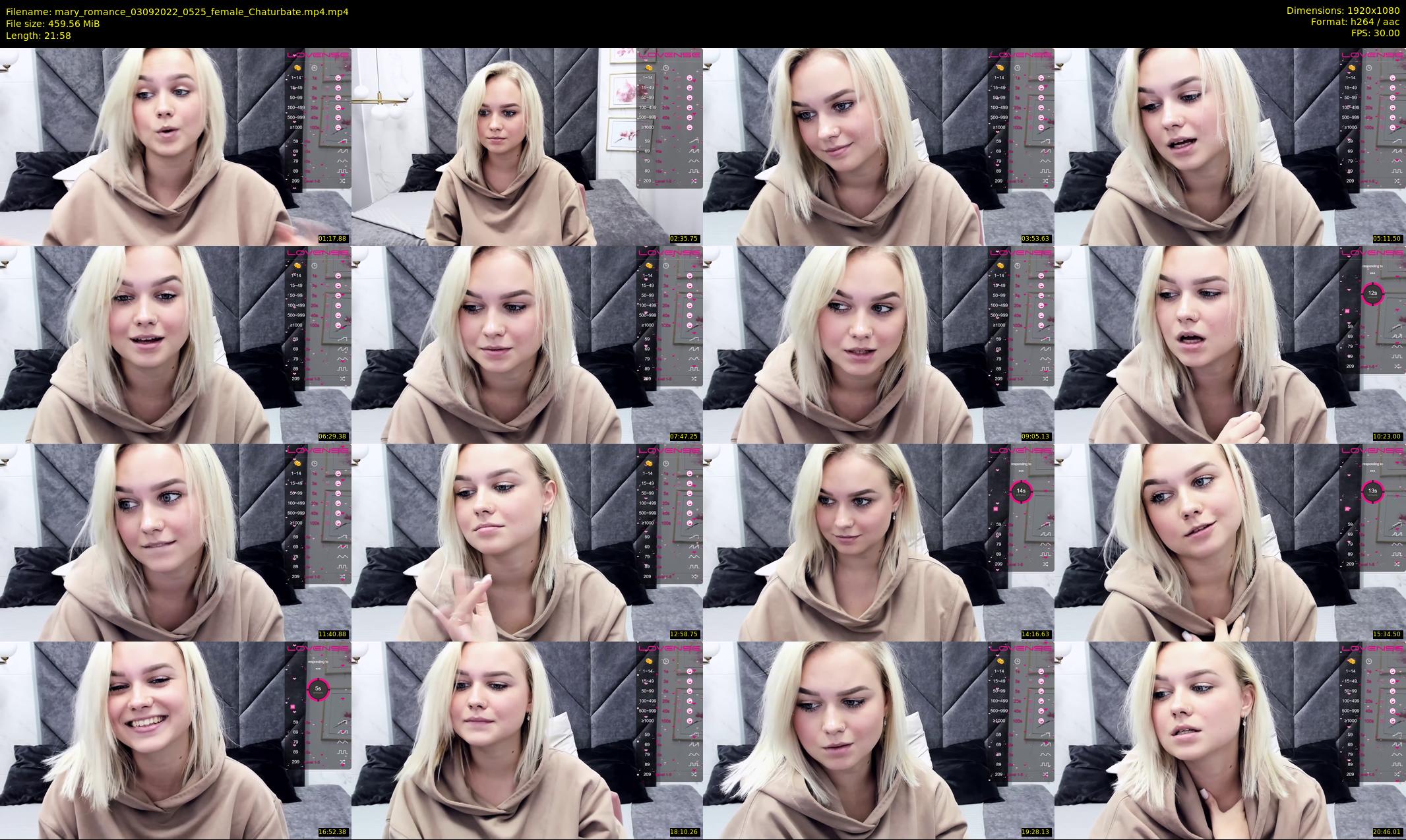 mary_romance — 22 minute Chaturbate female cam show recording, 1080p, Sep 3, 2022