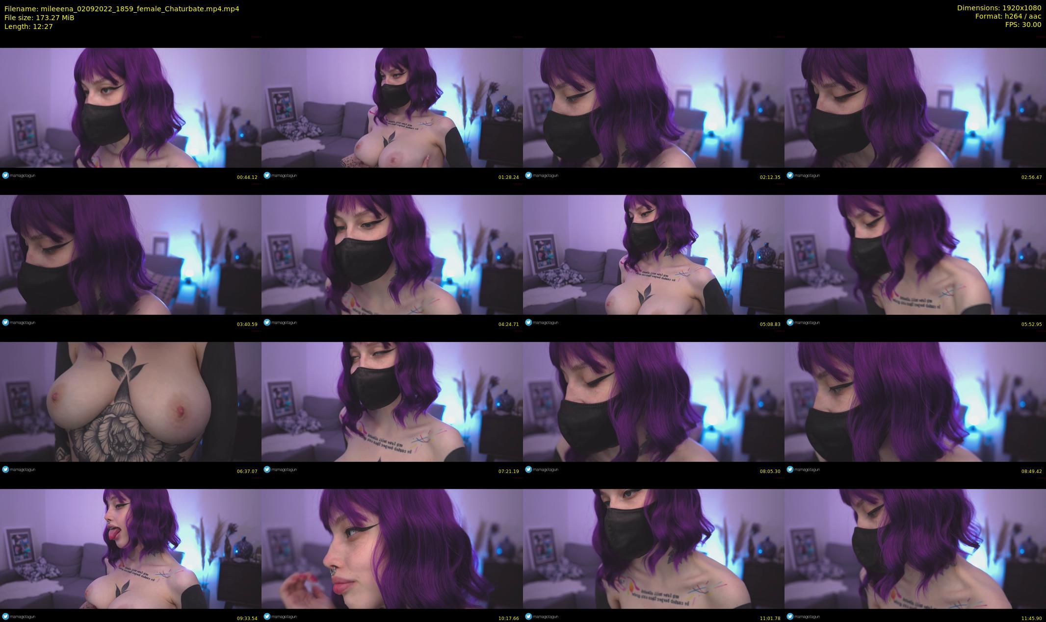 mileeena — 13 minute Chaturbate female cam show recording, 1080p, Sep 2, 2022