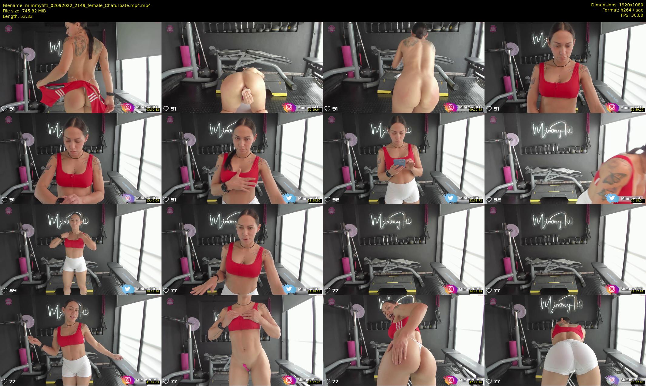 mimmyfit1 — 54 minute Chaturbate female cam show recording, 1080p, Sep 2, 2022