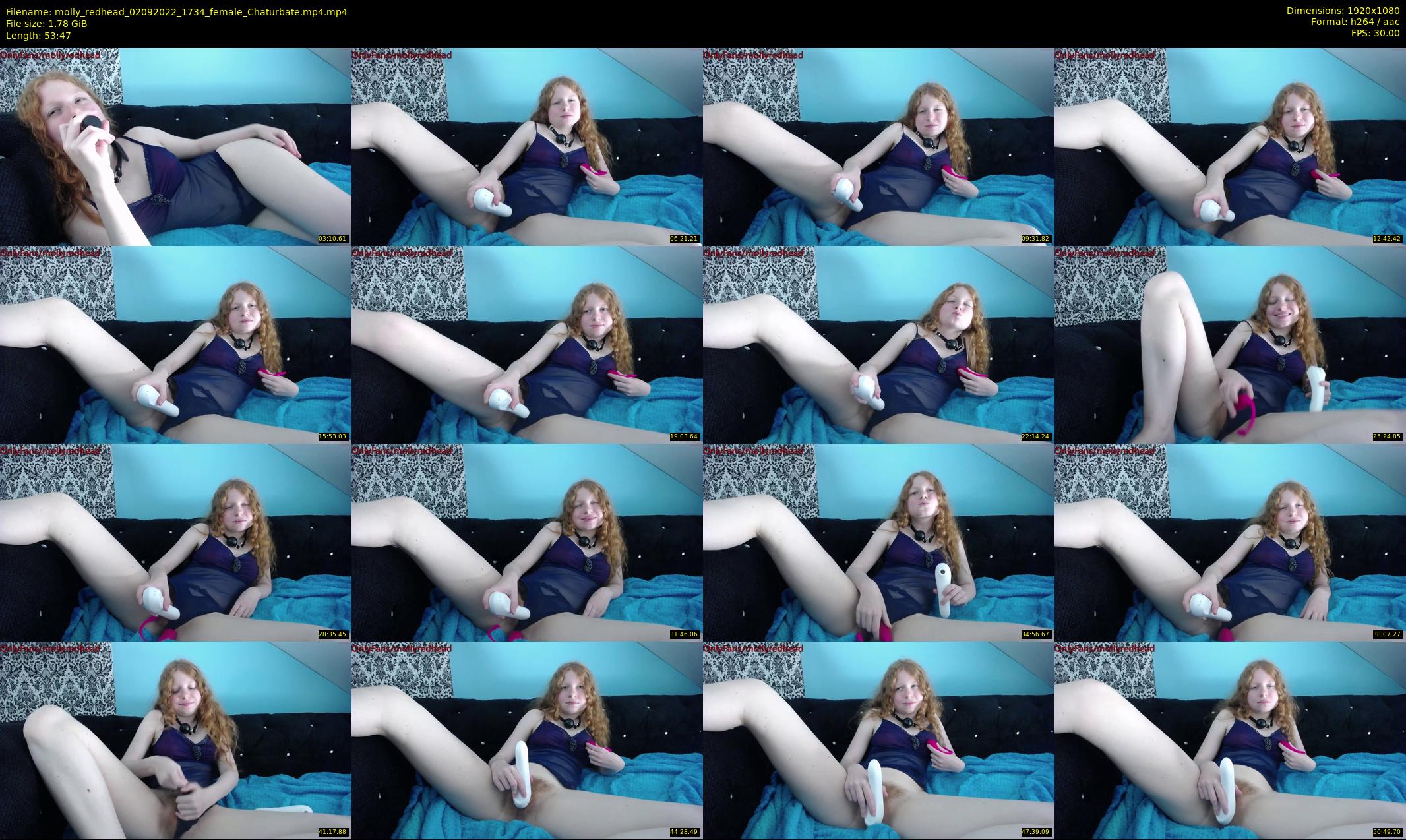 molly_redhead — 54 minute Chaturbate female cam show recording, 1080p, Sep 2, 2022