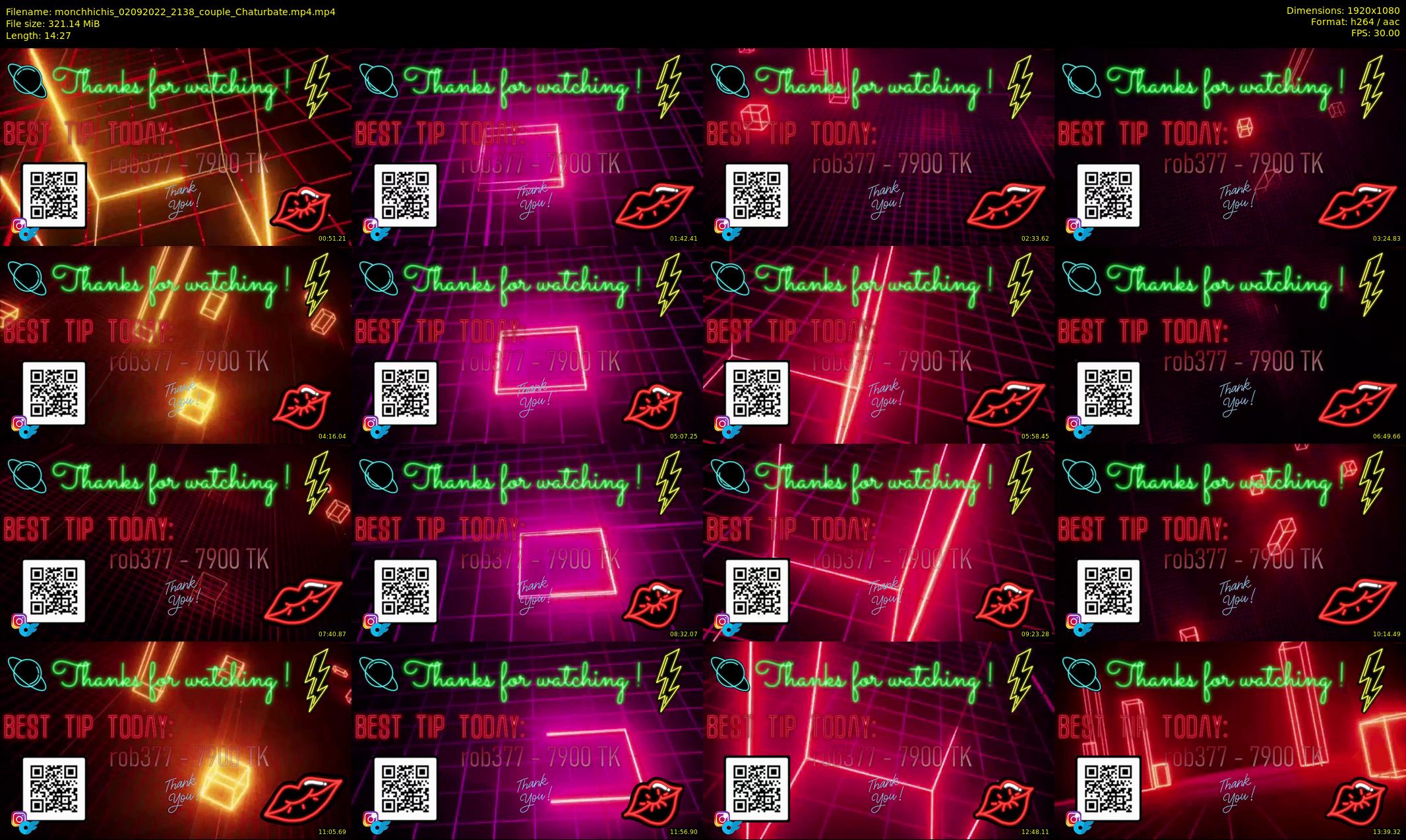 monchhichis — 15 minute Chaturbate couple cam show recording, 1080p, Sep 2, 2022