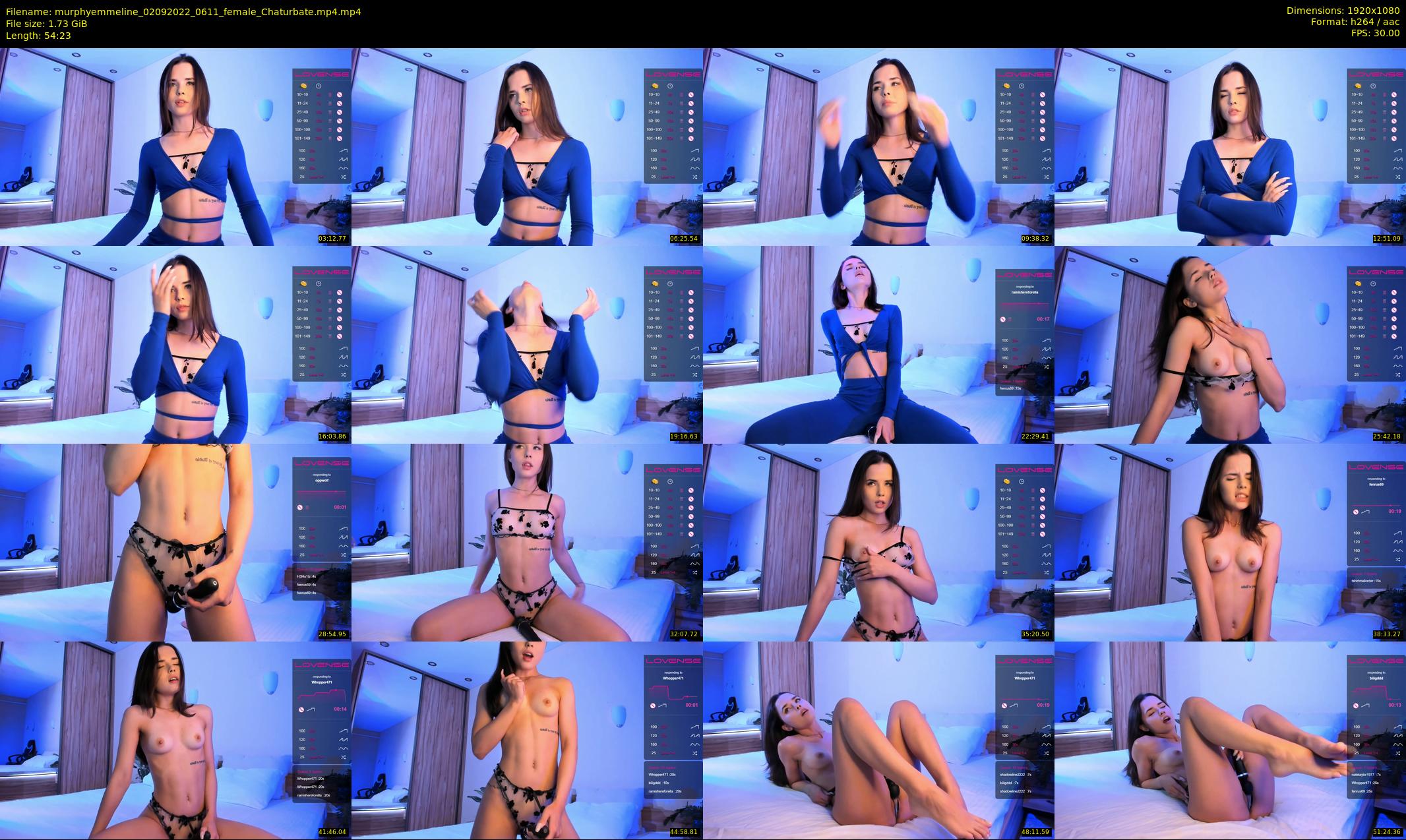 murphyemmeline — 55 minute Chaturbate female cam show recording, 1080p, Sep 2, 2022
