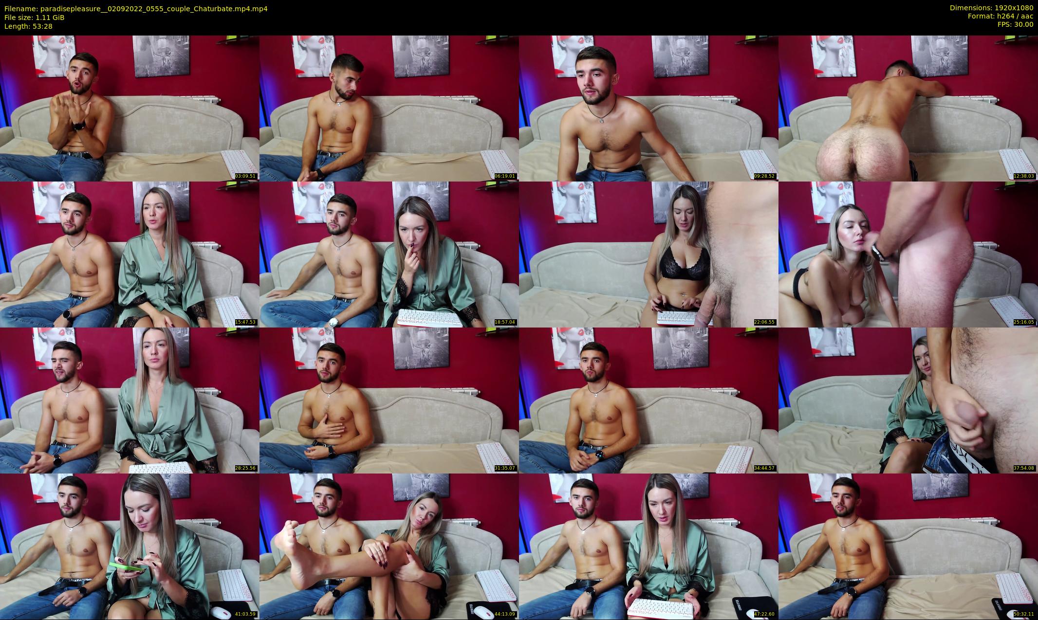 paradisepleasure_ — 54 minute Chaturbate couple cam show recording, 1080p, Sep 2, 2022