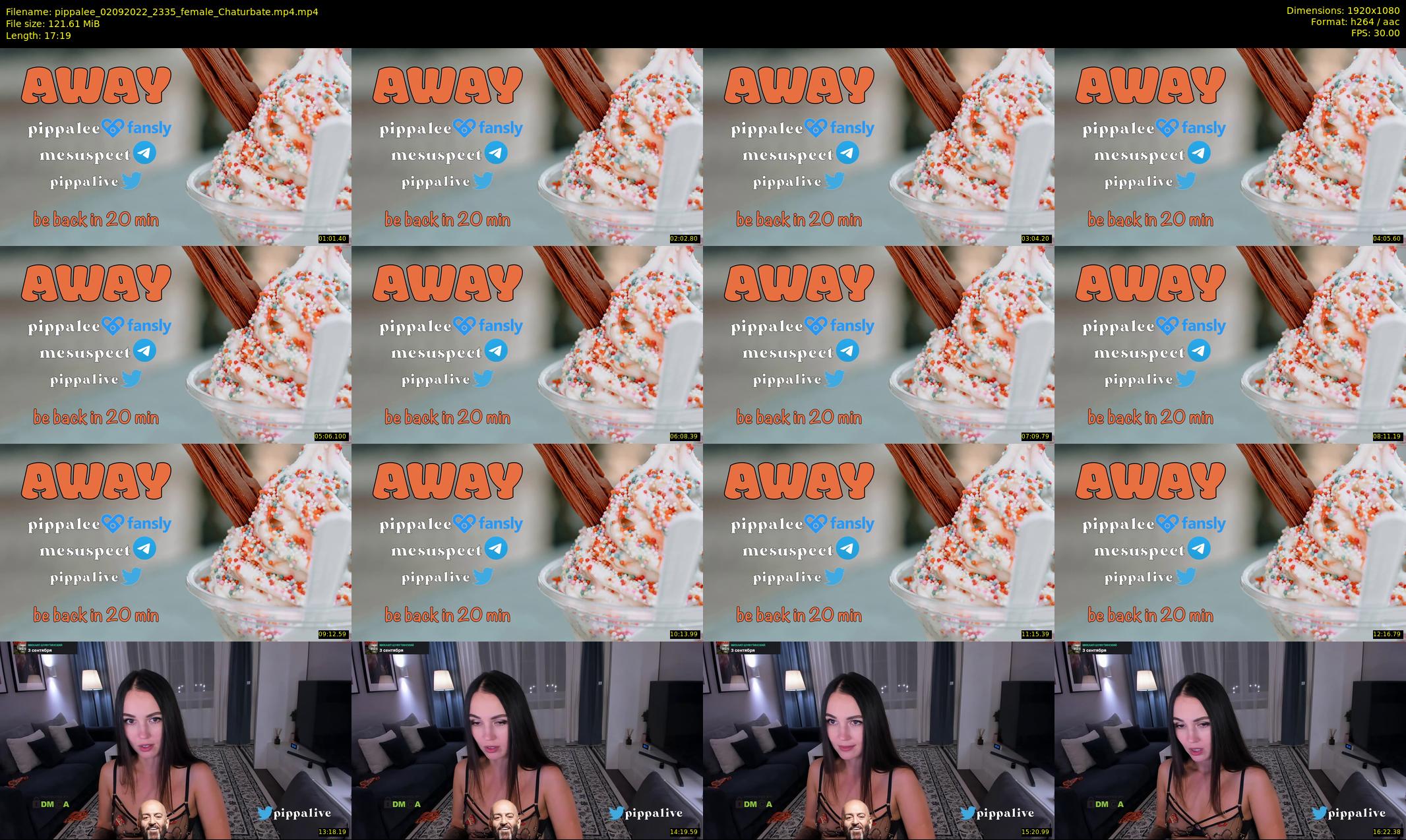 pippalee — 18 minute Chaturbate female cam show recording, 1080p, Sep 2, 2022