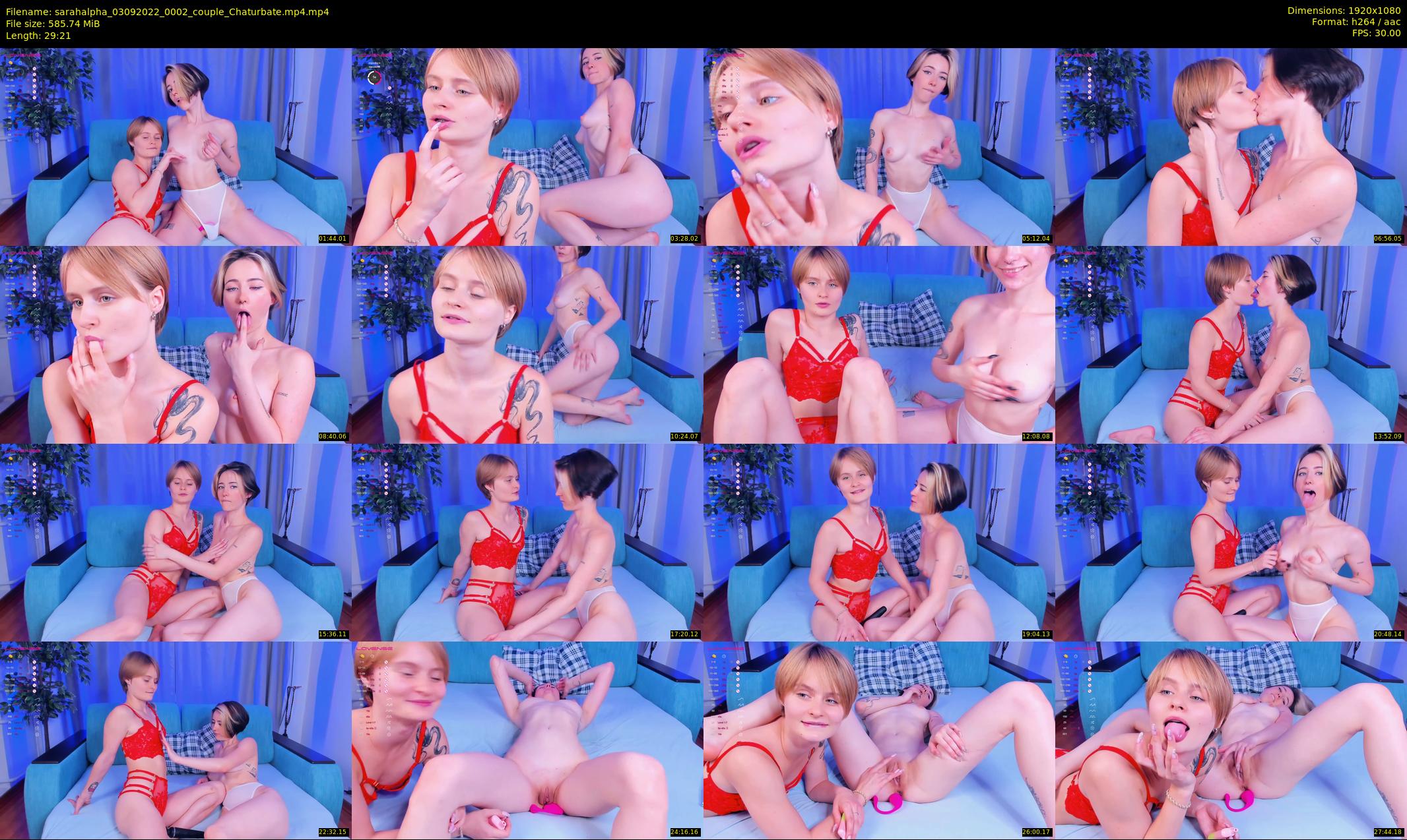 sarahalpha — 30 minute Chaturbate couple cam show recording, 1080p, Sep 3, 2022