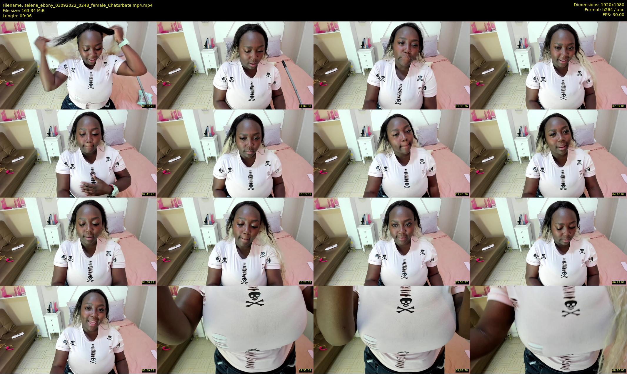 selene_ebony — 10 minute Chaturbate female cam show recording, 1080p, Sep 3, 2022