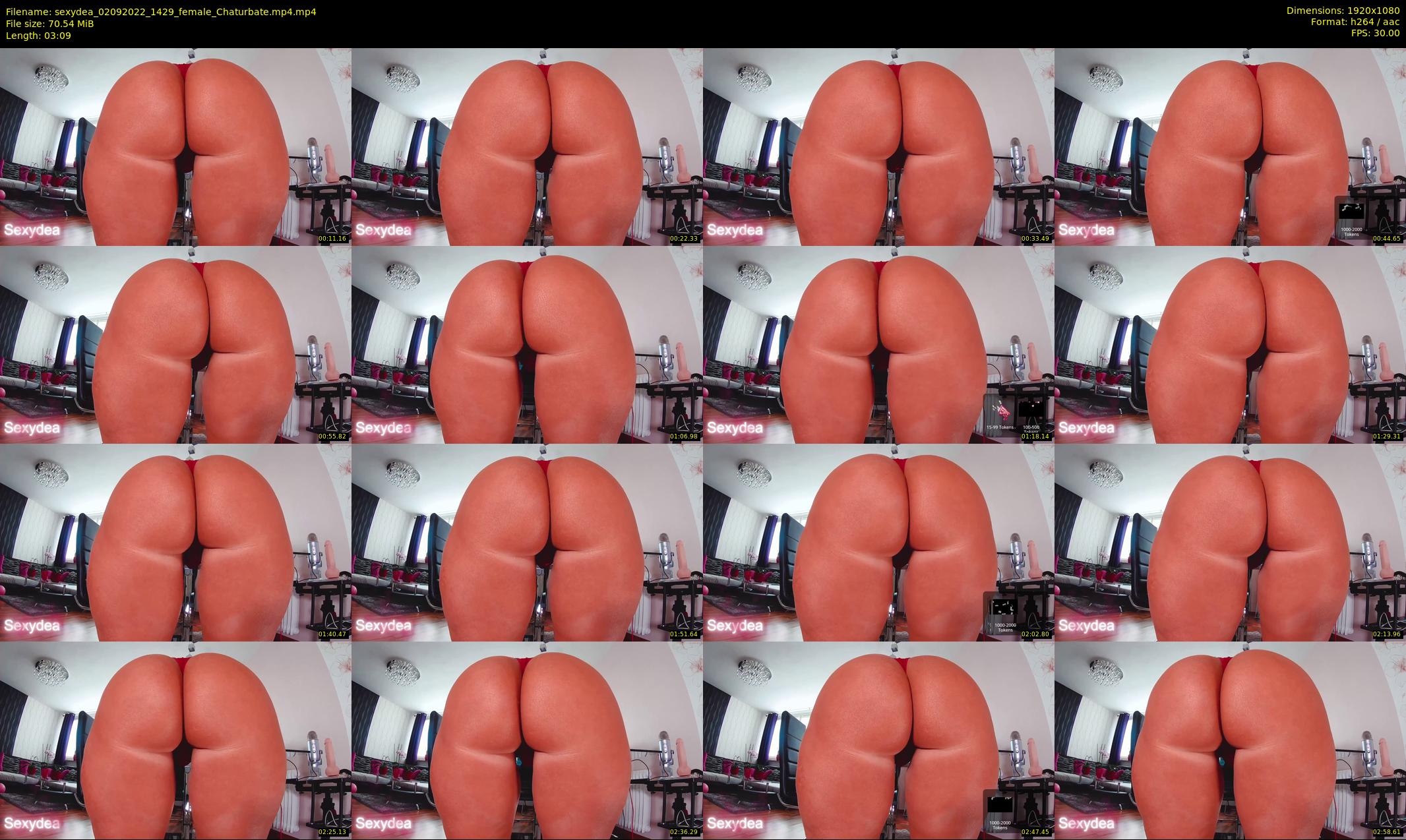 sexydea — 4 minute Chaturbate female cam show recording, 1080p, Sep 2, 2022