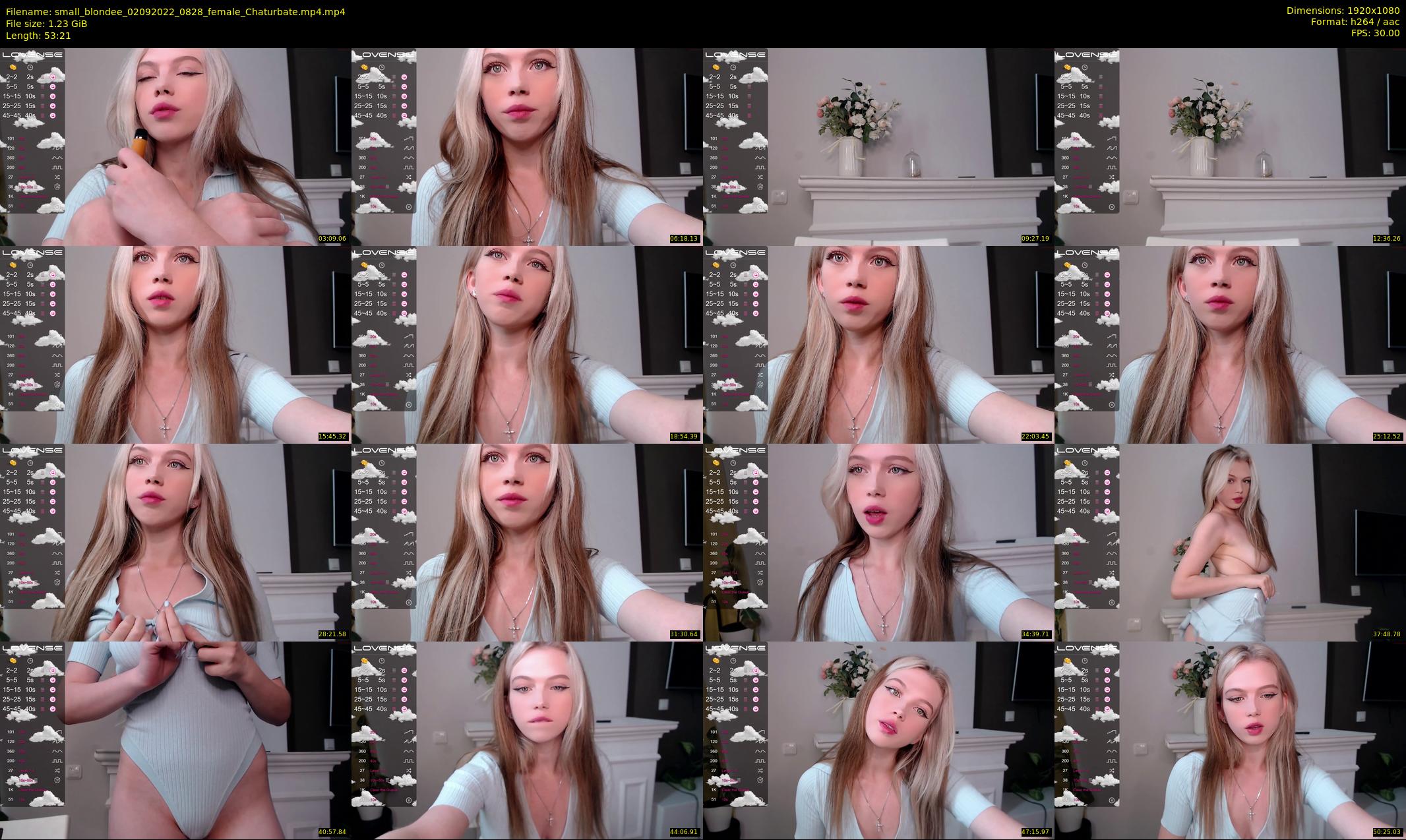 small_blondee — 54 minute Chaturbate female cam show recording, 1080p, Sep 2, 2022