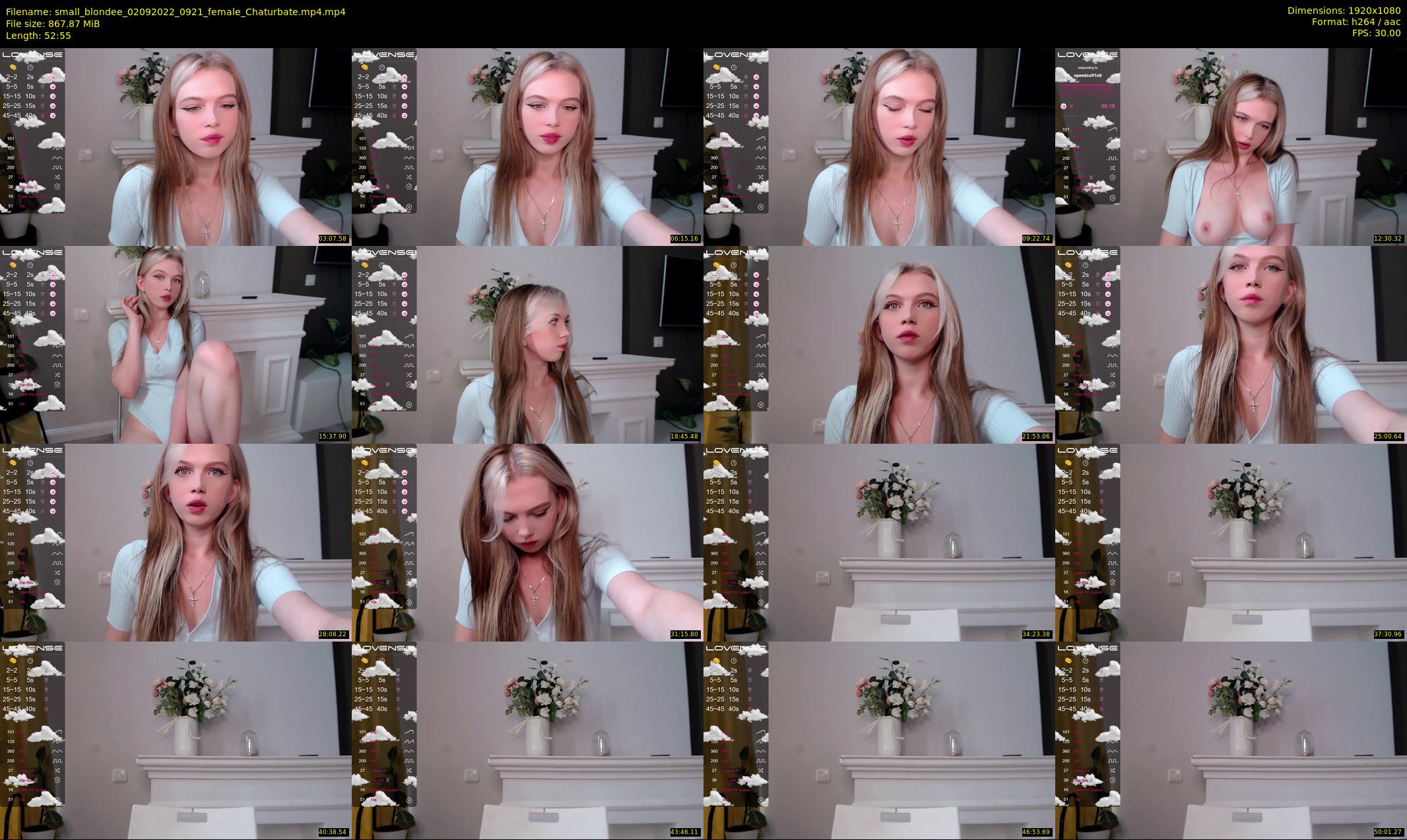 small_blondee — 53 minute Chaturbate female cam show recording, 1080p, Sep 2, 2022