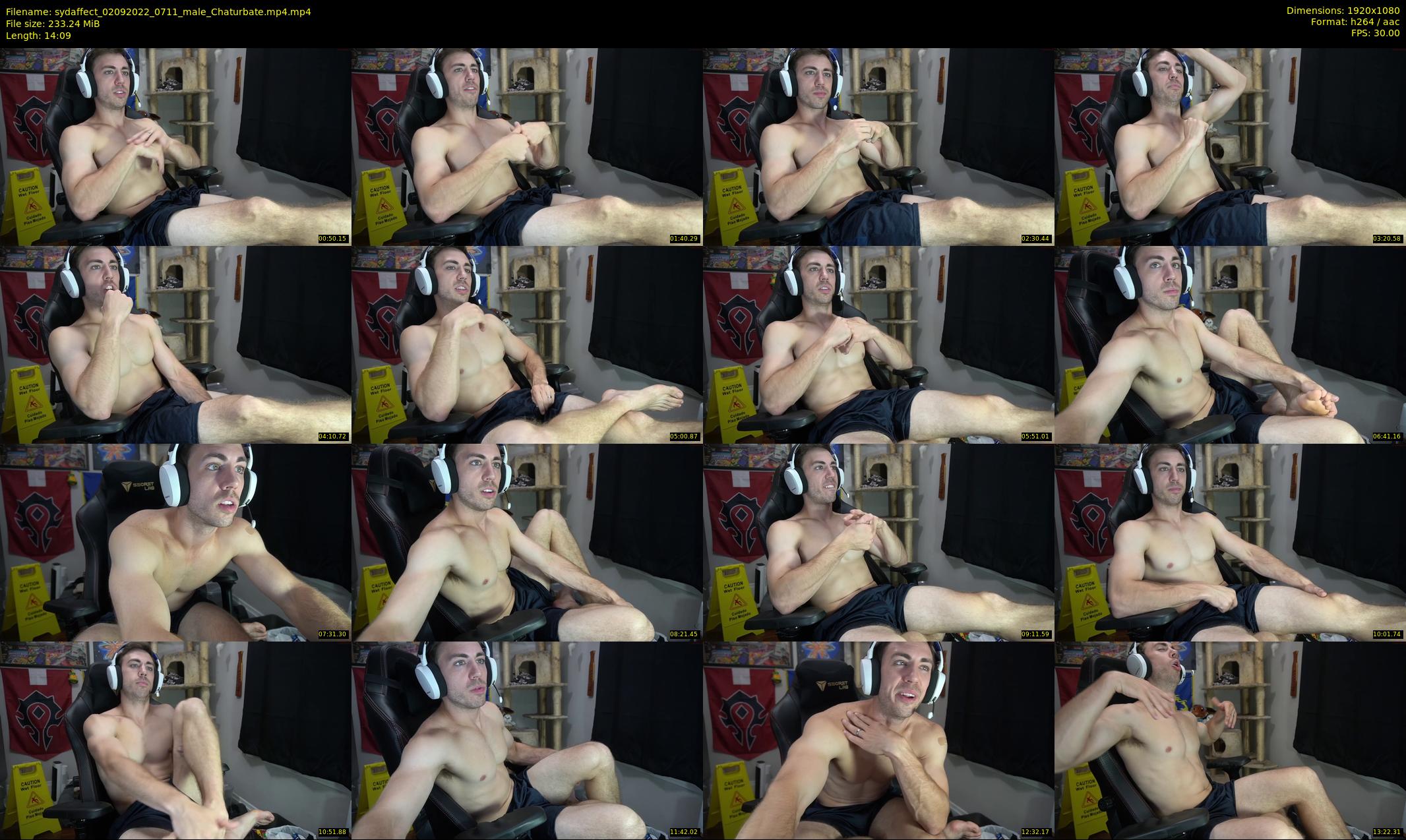sydaffect — 15 minute Chaturbate male cam show recording, 1080p, Sep 2, 2022