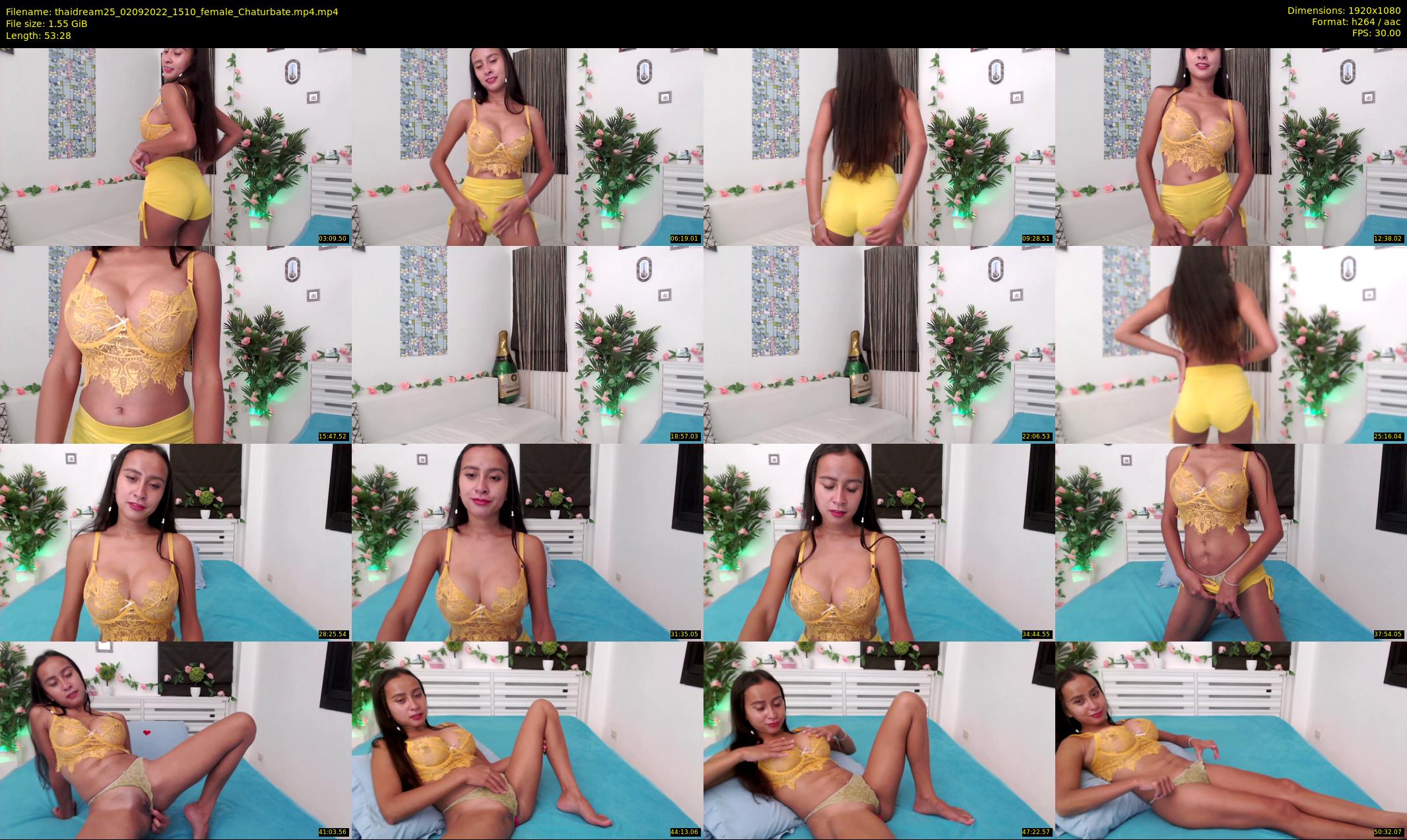 thaidream25 — 54 minute Chaturbate female cam show recording, 1080p, Sep 2, 2022