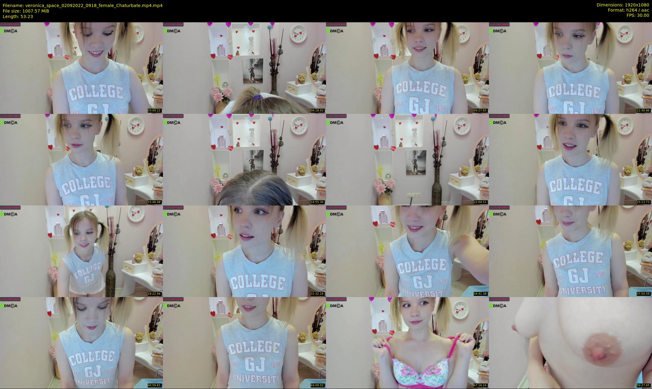 veronica_space — 54 minute Chaturbate female cam show recording, 1080p, Sep 2, 2022