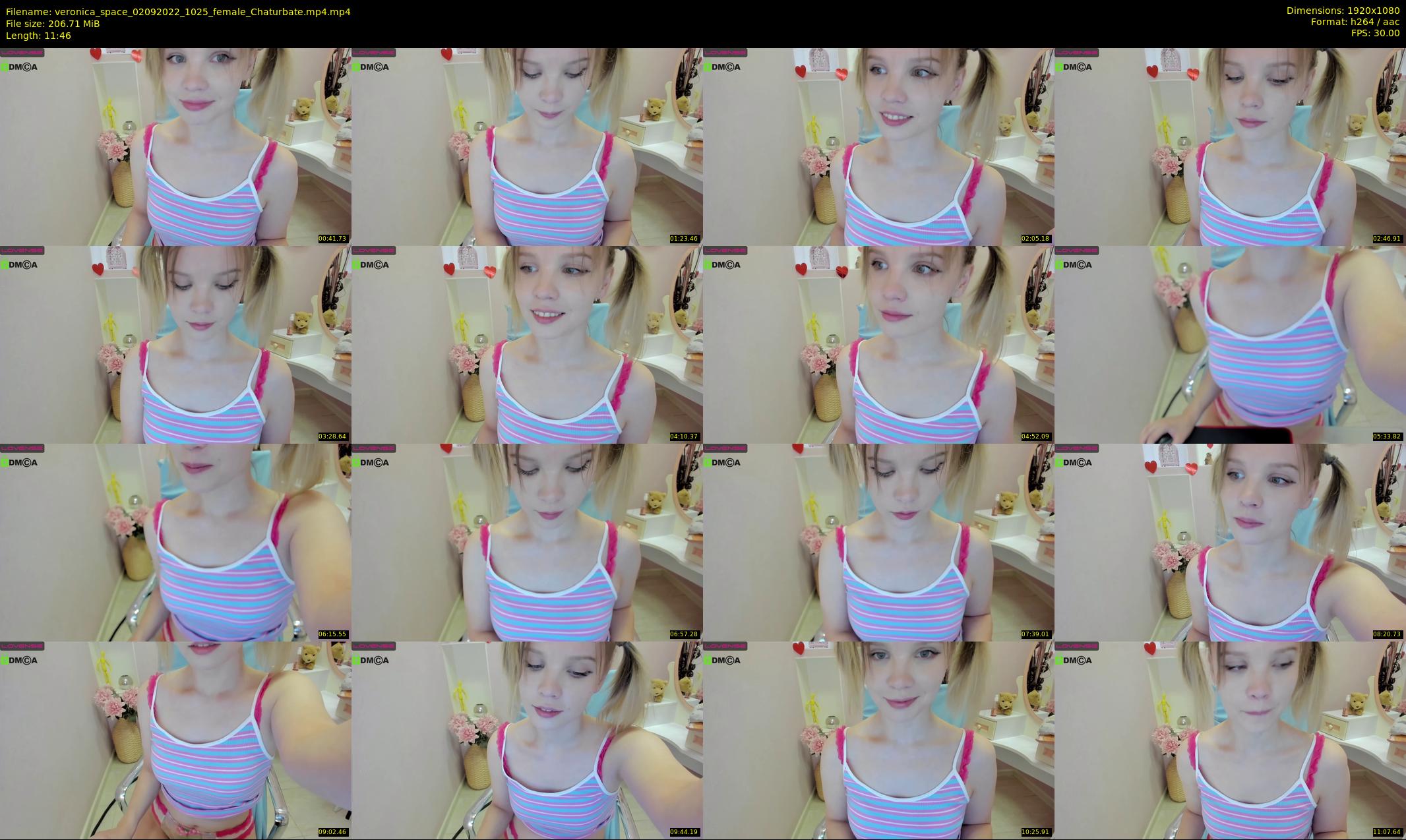 veronica_space — 12 minute Chaturbate female cam show recording, 1080p, Sep 2, 2022