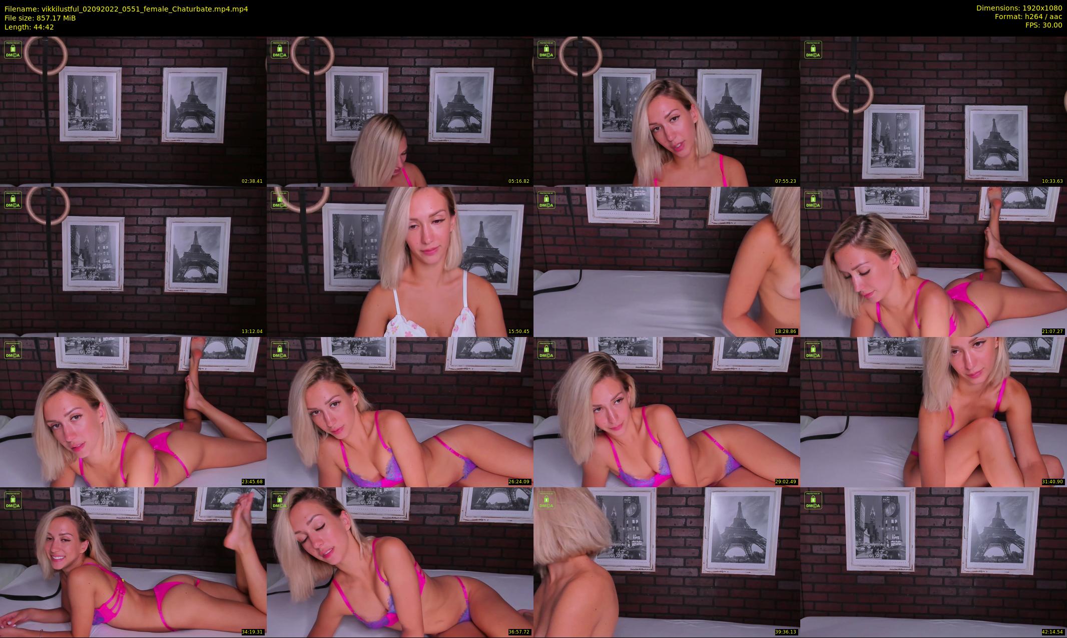 vikkilustful — 45 minute Chaturbate female cam show recording, 1080p, Sep 2, 2022