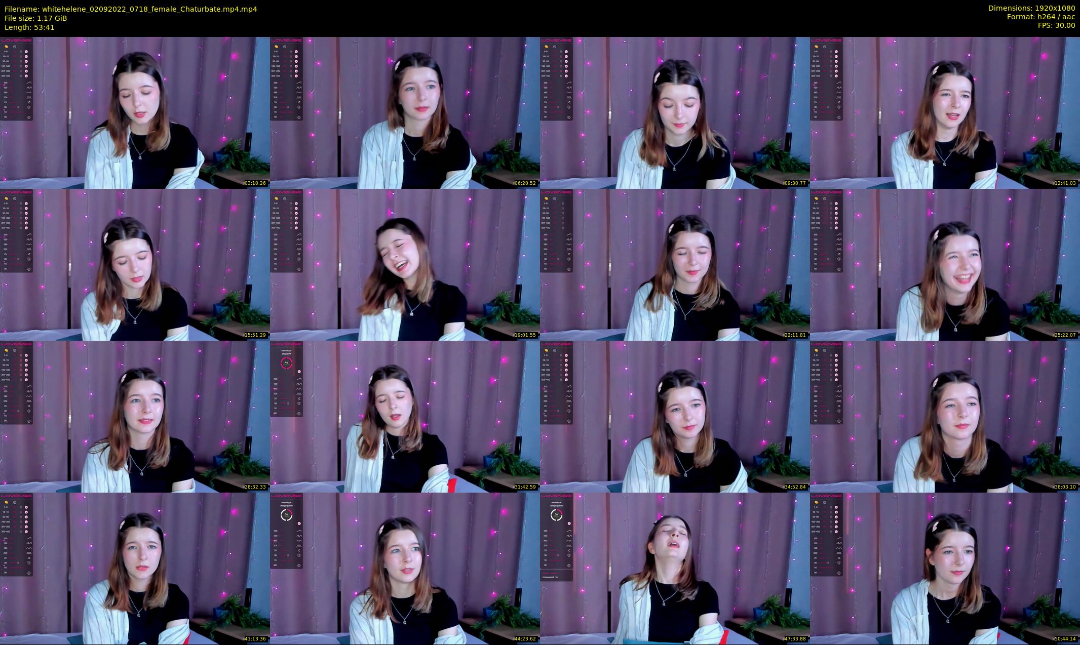whitehelene — 54 minute Chaturbate female cam show recording, 1080p, Sep 2, 2022