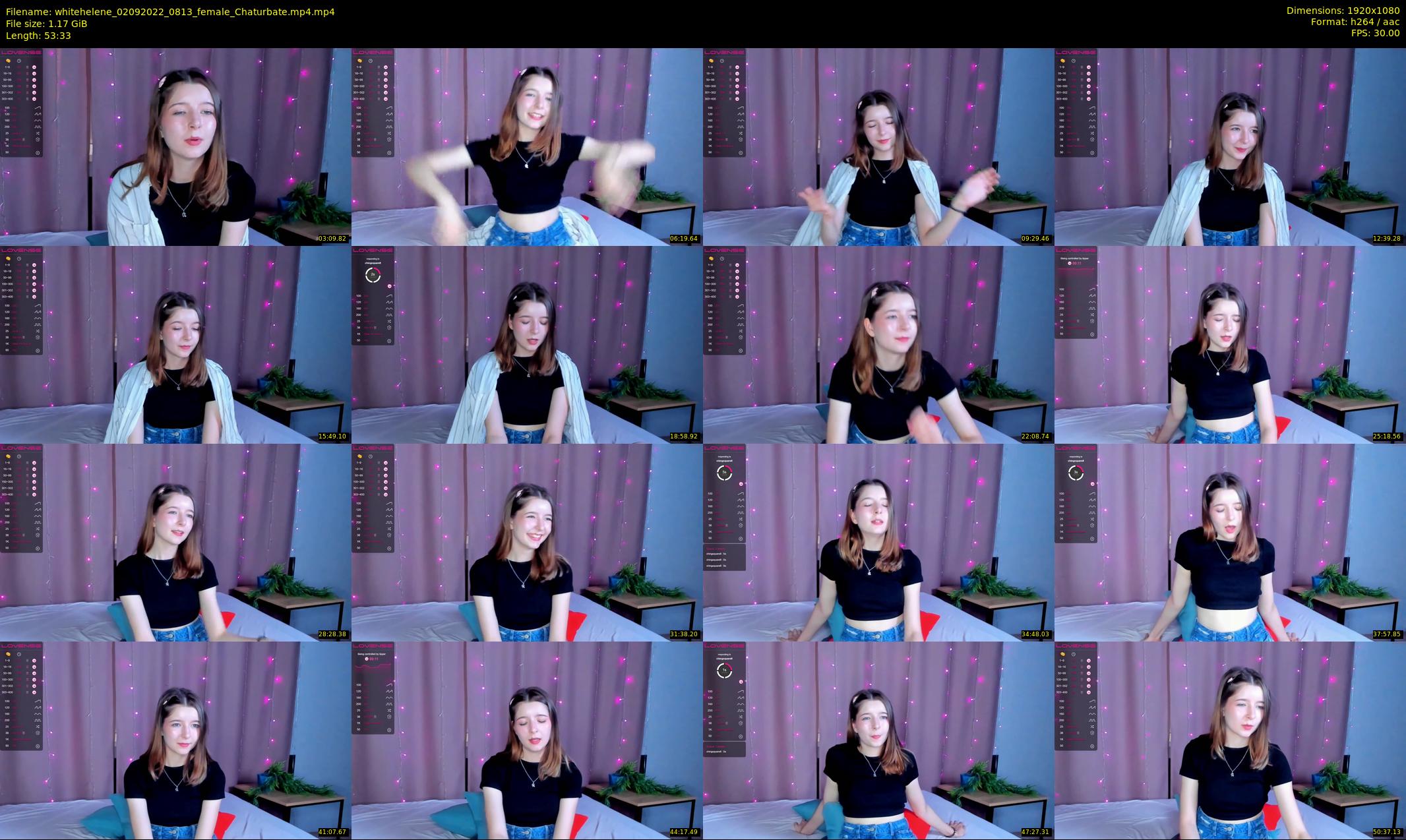 whitehelene — 54 minute Chaturbate female cam show recording, 1080p, Sep 2, 2022
