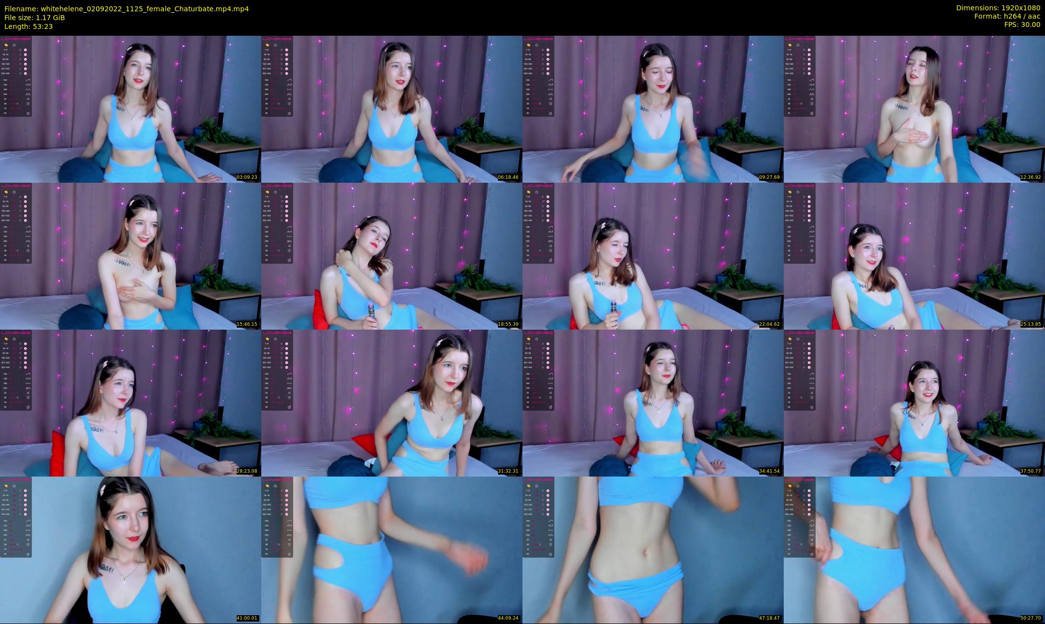 whitehelene — 54 minute Chaturbate female cam show recording, 1080p, Sep 2, 2022