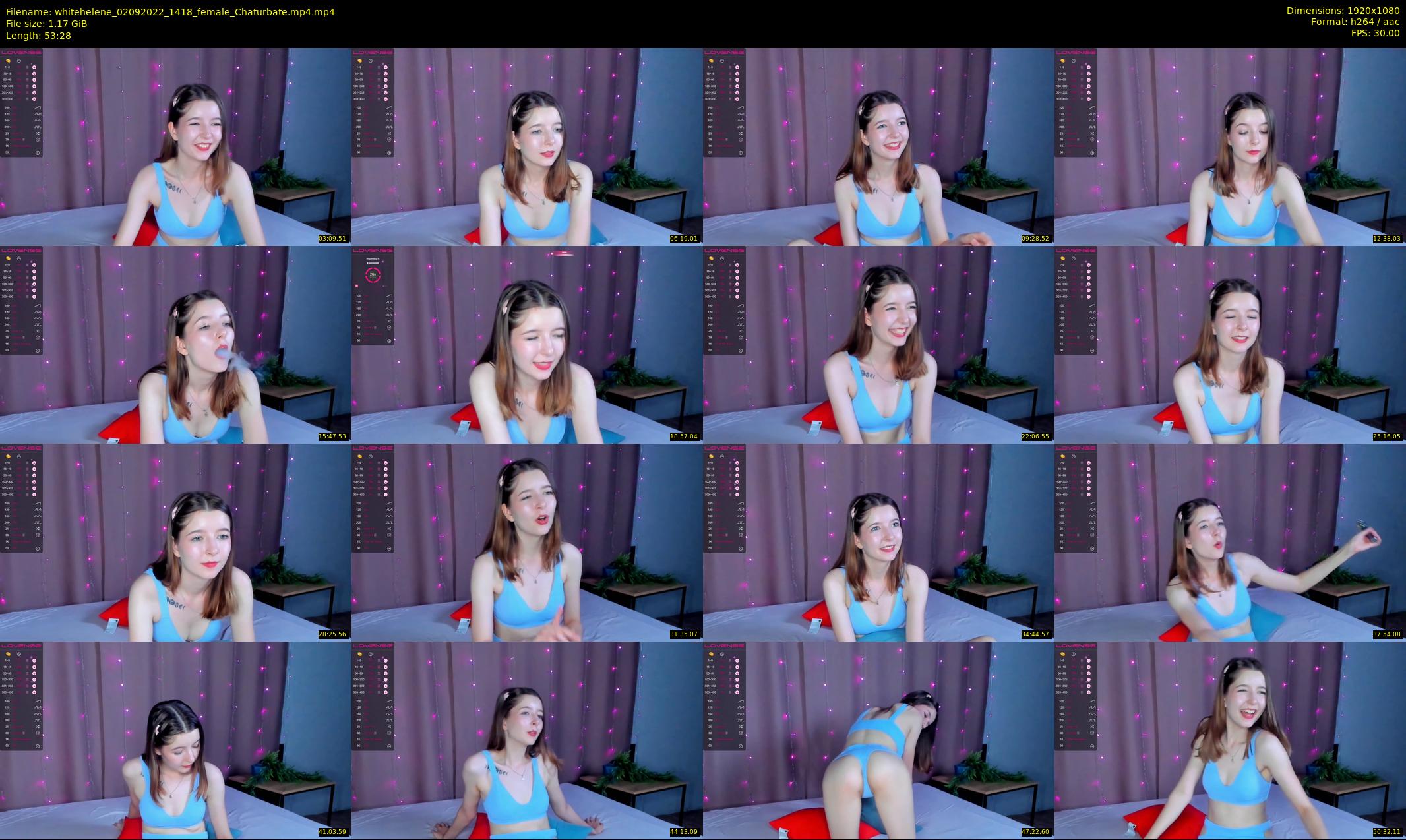 whitehelene — 54 minute Chaturbate female cam show recording, 1080p, Sep 2, 2022