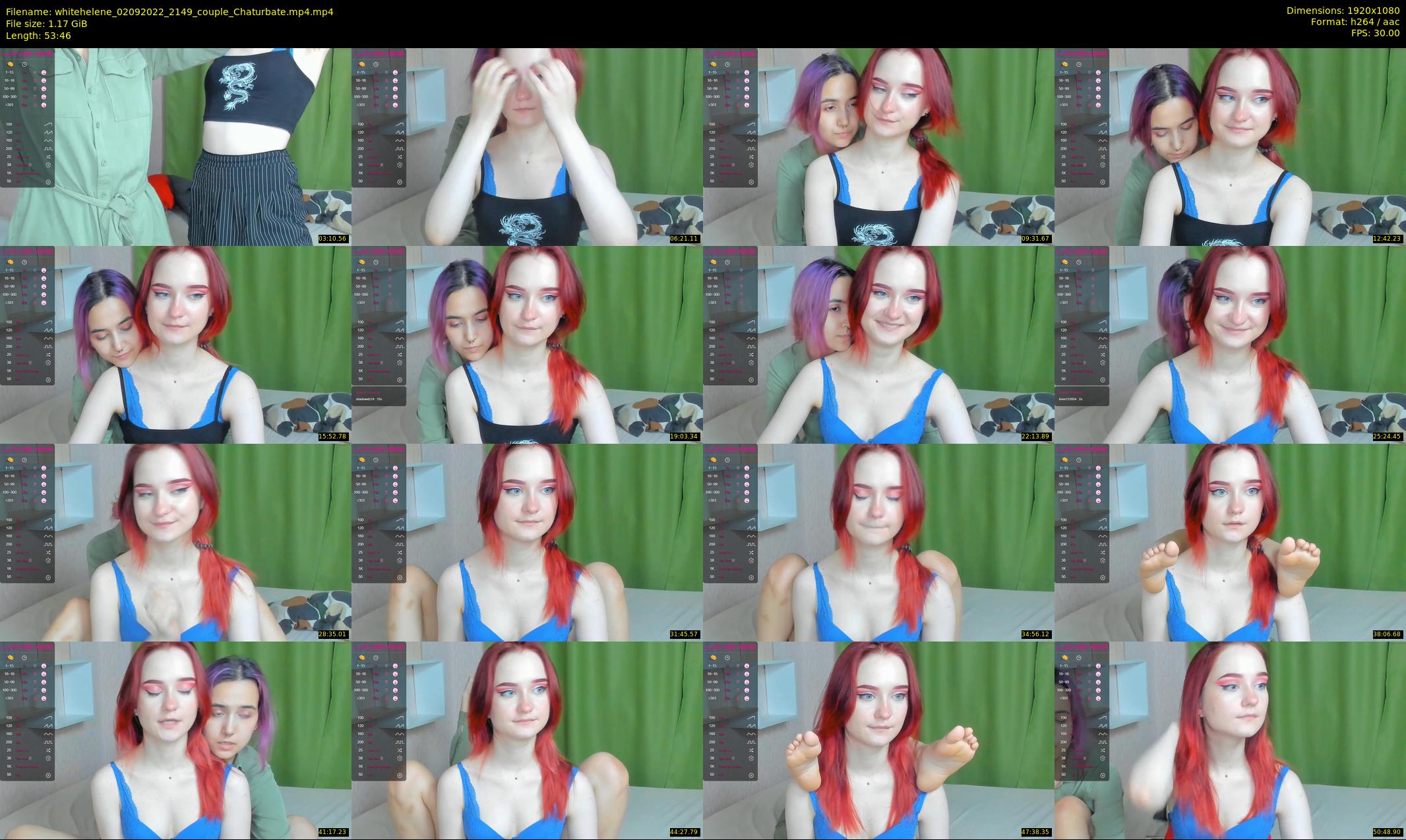 whitehelene — 54 minute Chaturbate female cam show recording, 1080p, Sep 2, 2022