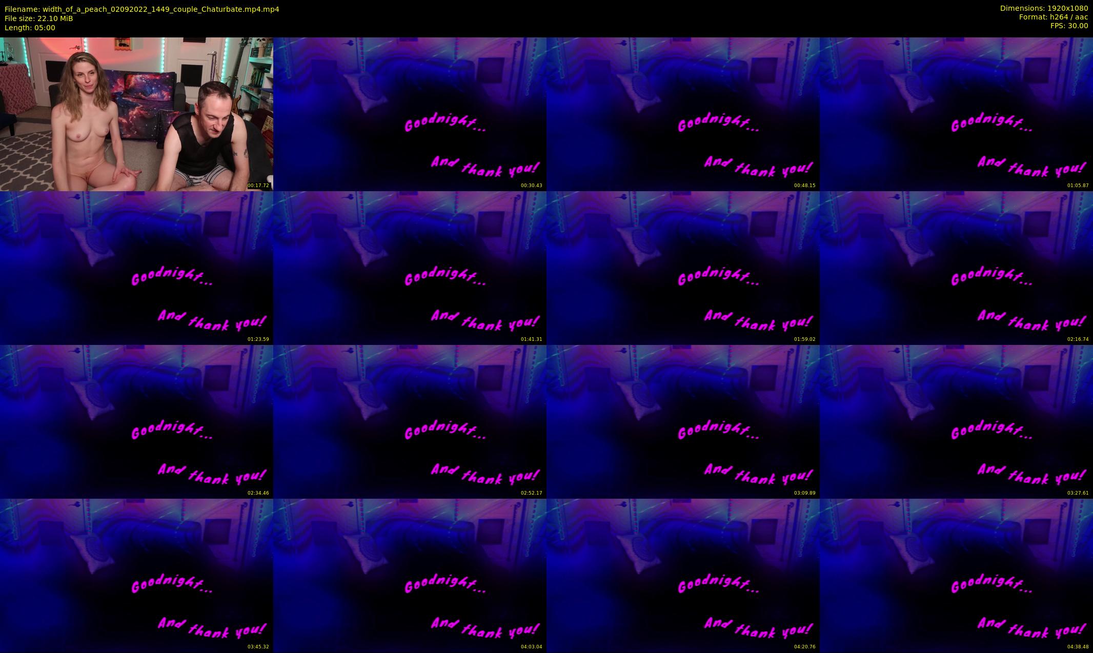 width_of_a_peach — 5 minute Chaturbate couple cam show recording, 1080p, Sep 2, 2022