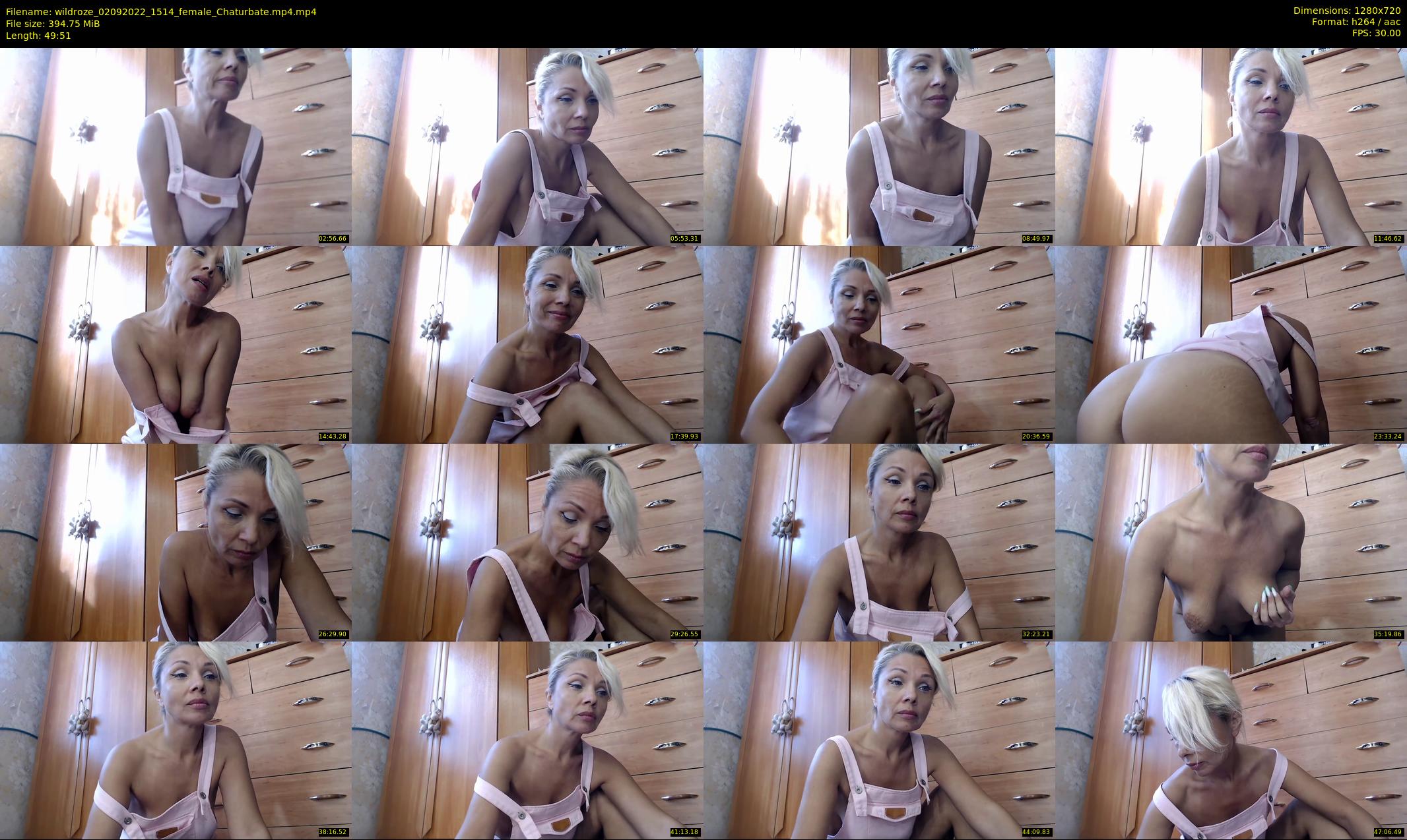 wildroze — 50 minute Chaturbate female cam show recording, 720p, Sep 2, 2022